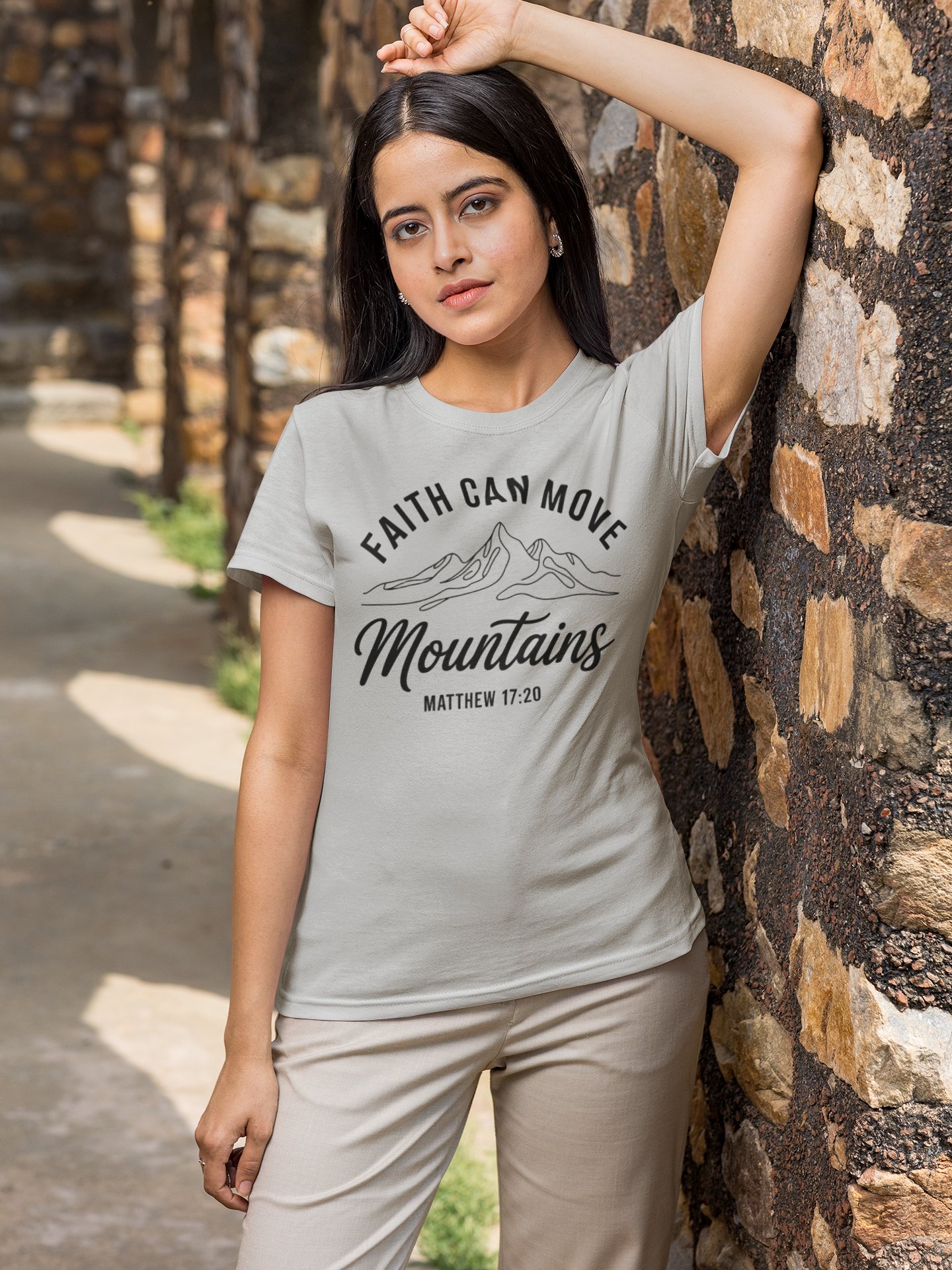 Christian Shirt Faith Can Move Mountains product image (2)