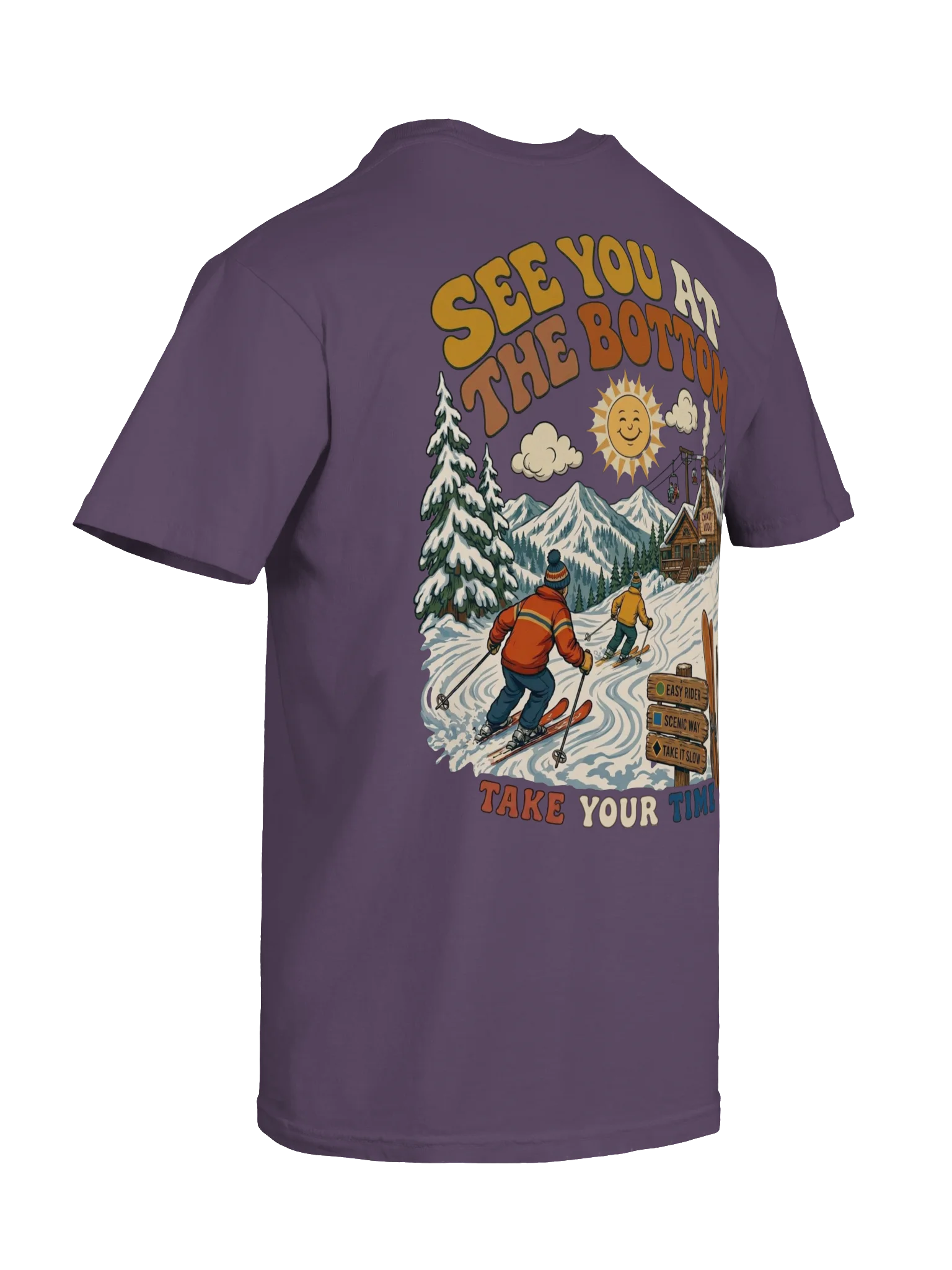 See You at the Bottom Snow Skiing Tee | Americana Collection product image (9)