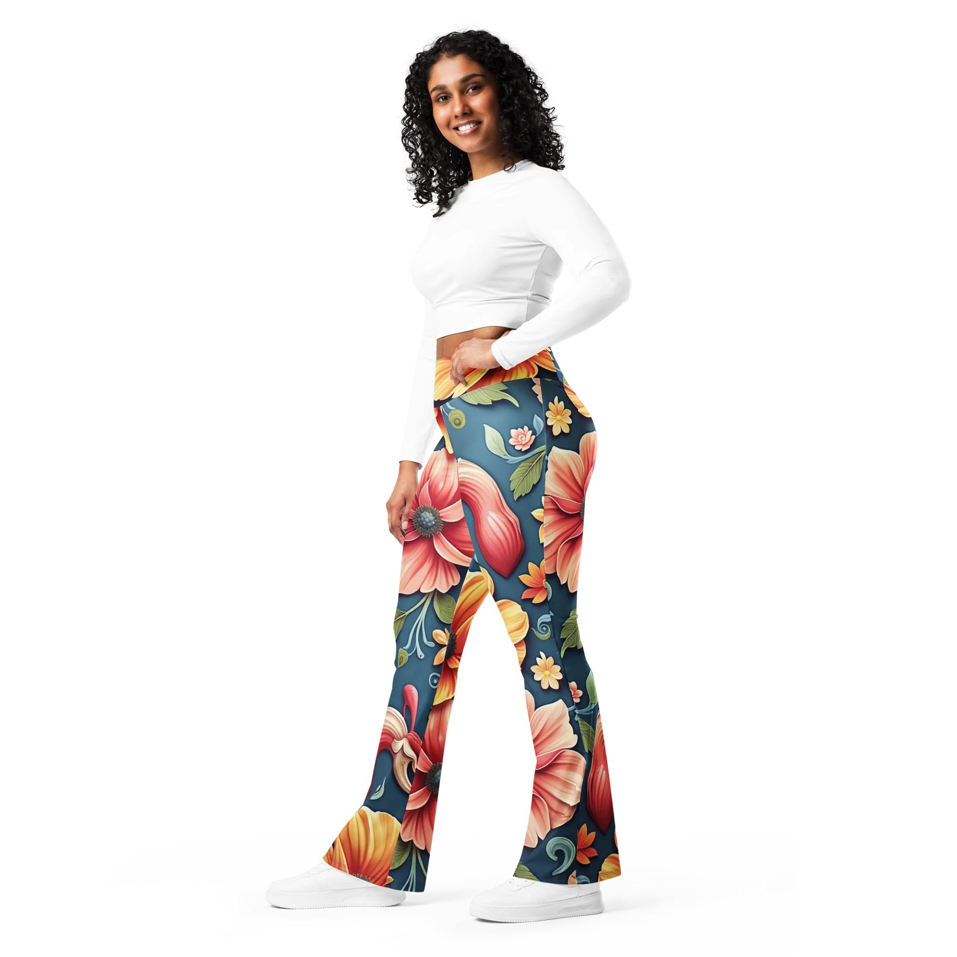 Barry Grady 'Floral Fiesta' Flare Leggings product image (11)