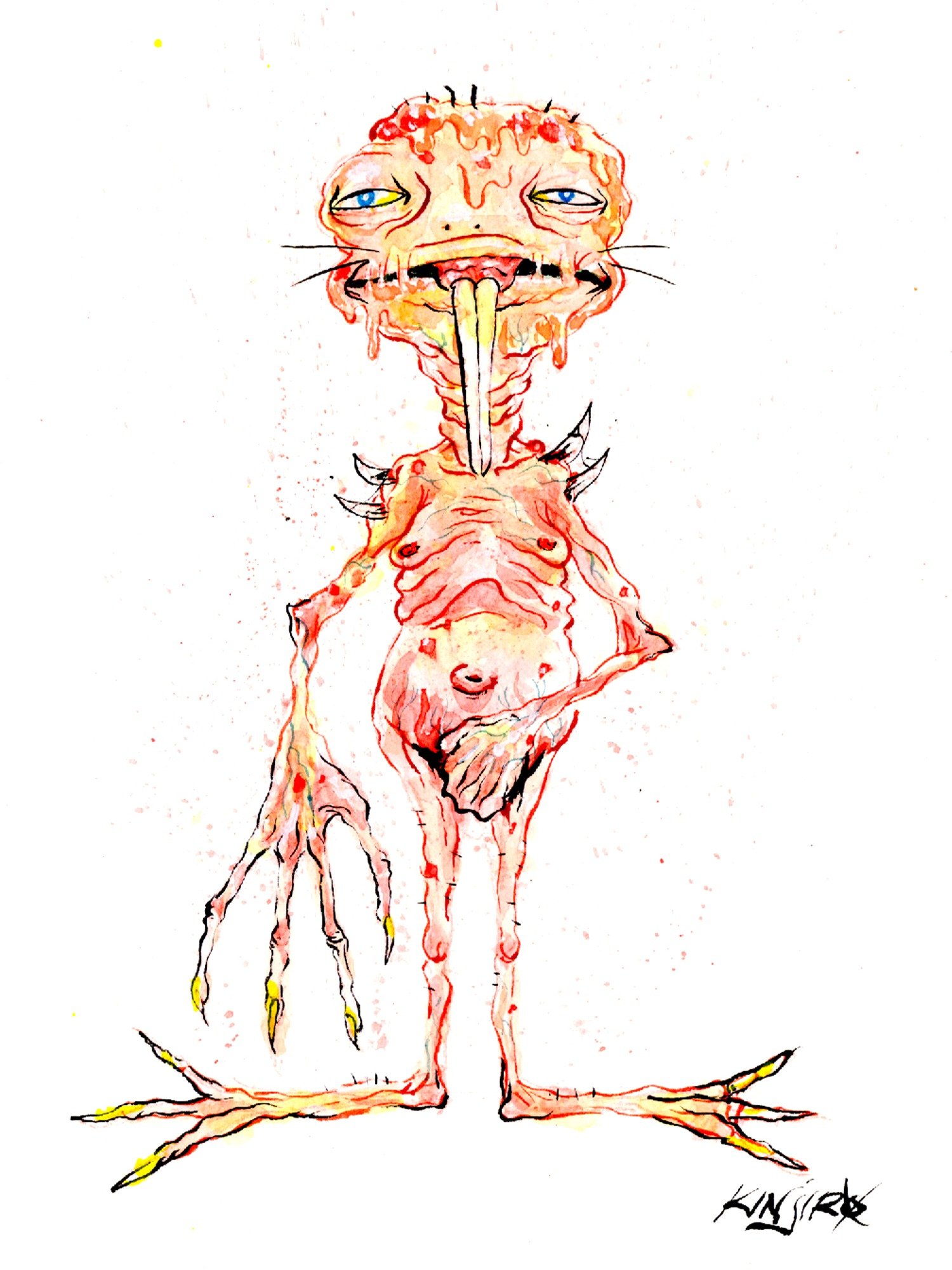 MOLEMAN! (Original Watercolor Painting) product image (1)