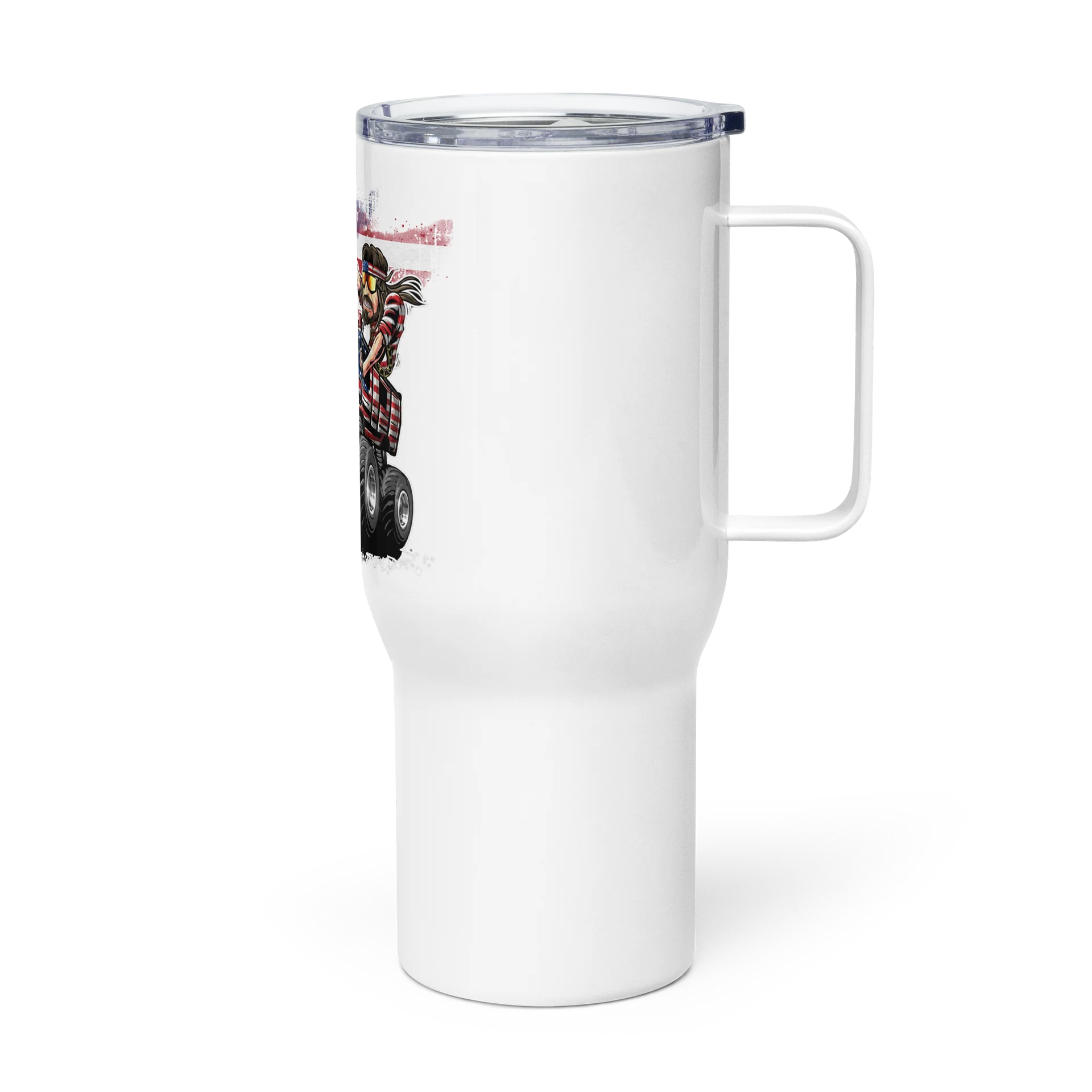 Travel Mug with a Handle : AJ MULLET and the BEAST USA product image (3)