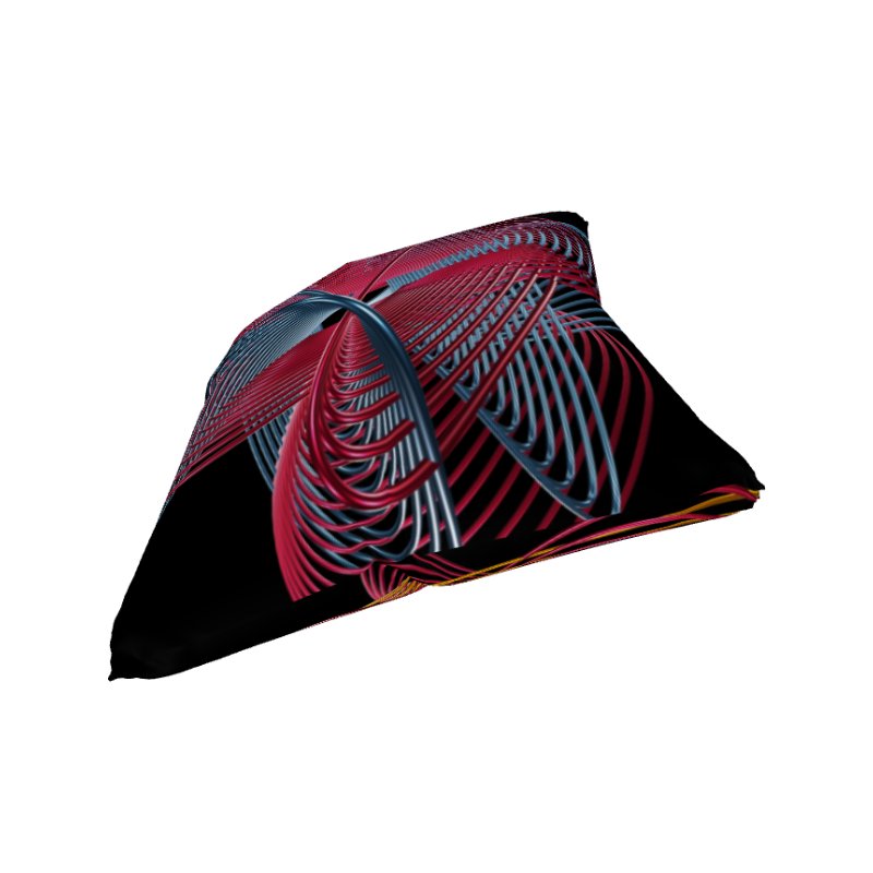 Oscilloscopic Dance 3+4 - Lissajous Figures Mathematical Art Pillow product image (3)