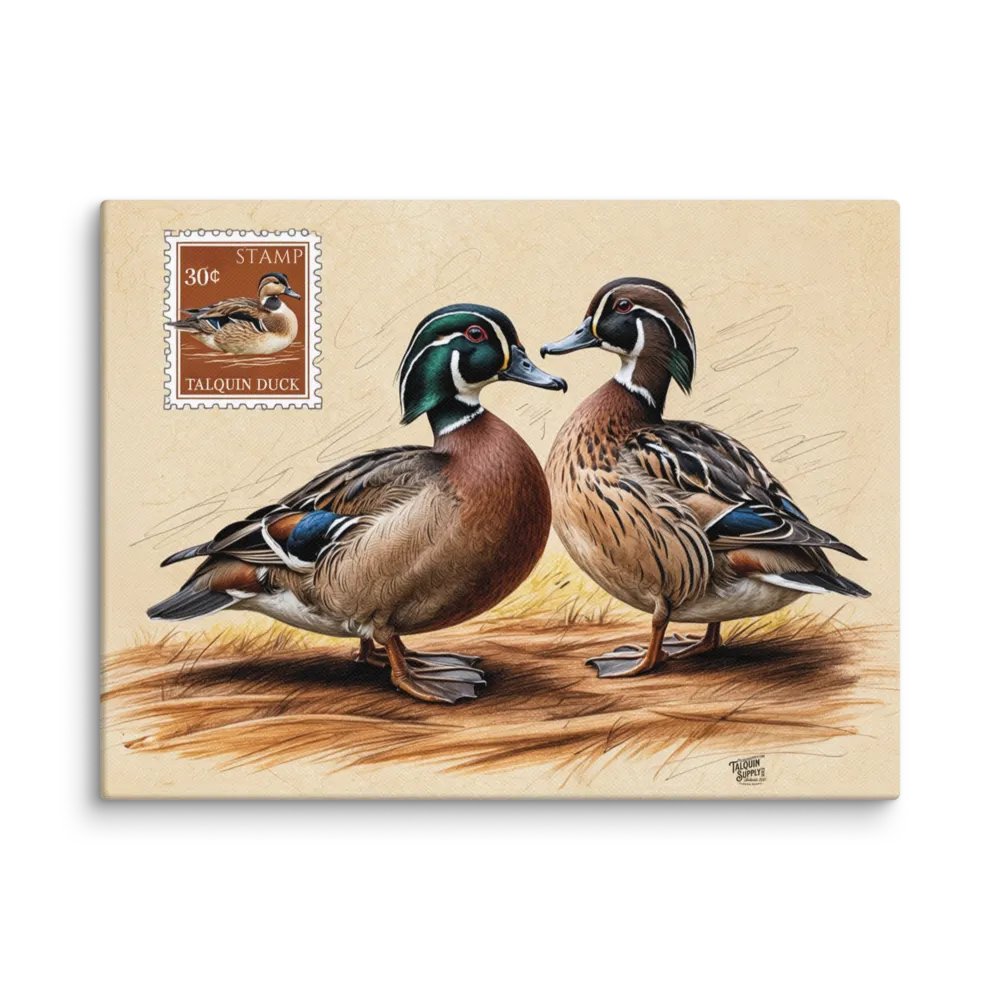 Ducks in a Row Canvas Print 12" x16" product image (1)