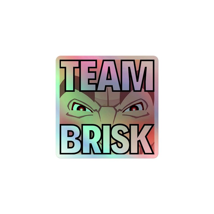 Team Brisk Holographic Sticker product image (1)