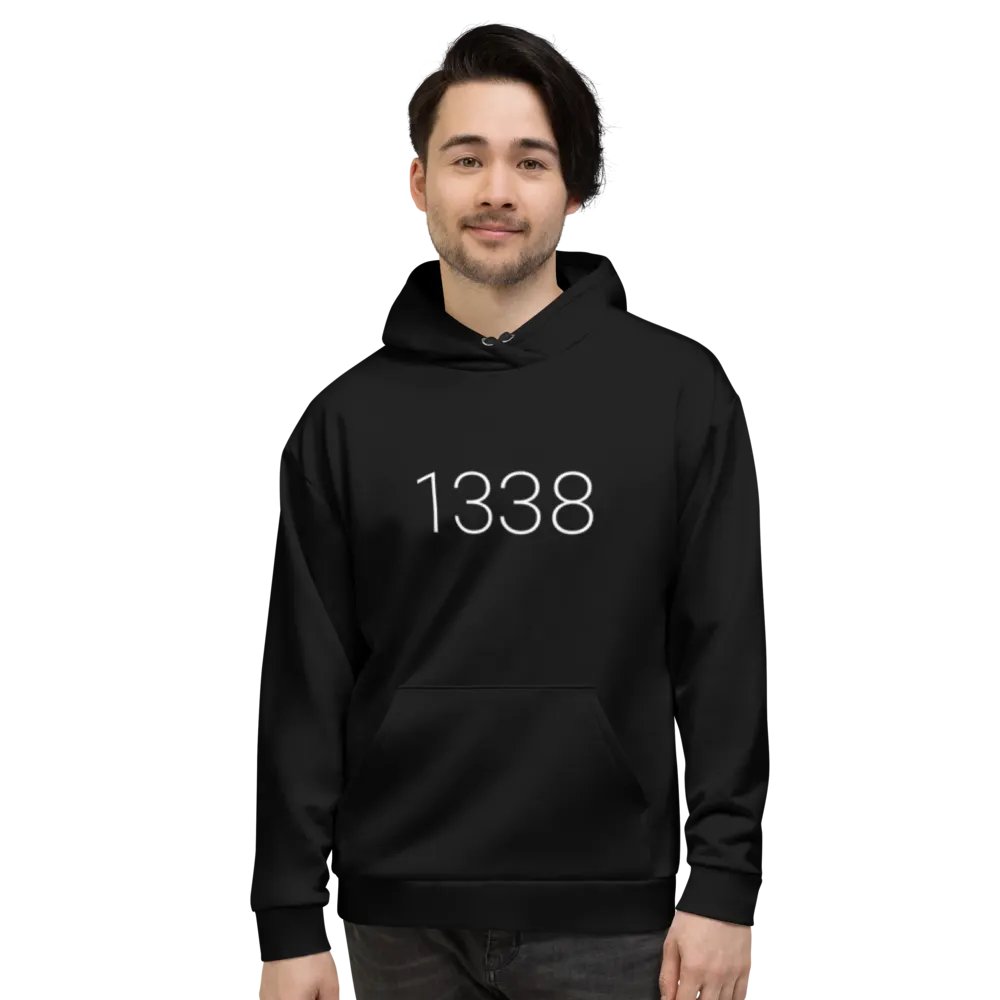 1338, beyond leet hoodie (dark mode) product image (5)