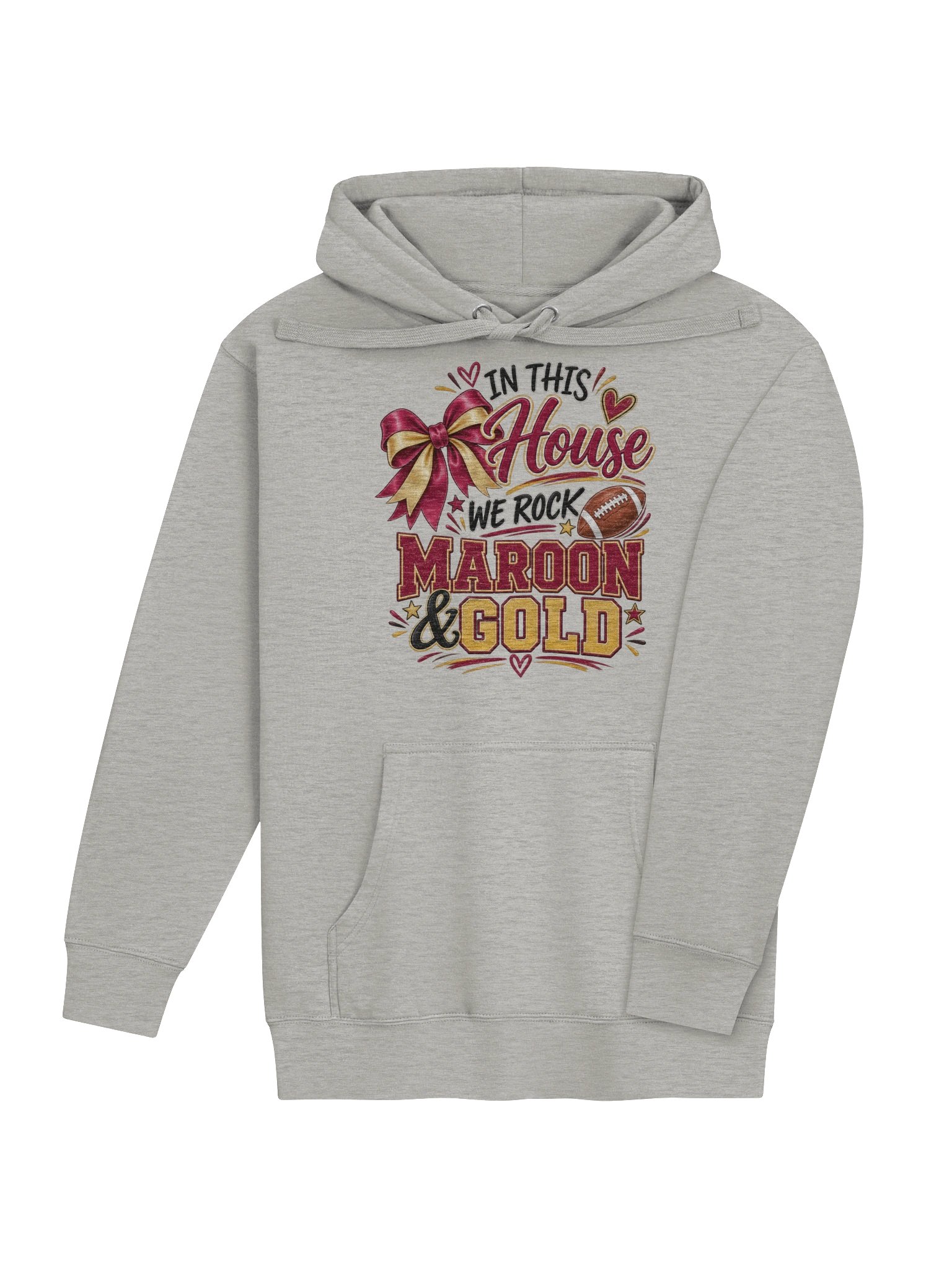 Rock Maroon & Gold Hoodie product image (12)