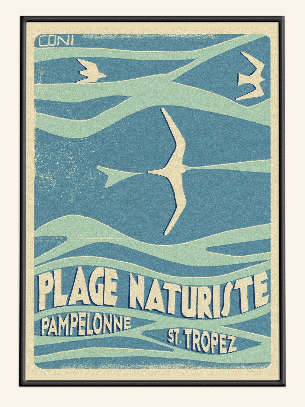 Plage Naturiste Print product image (1)