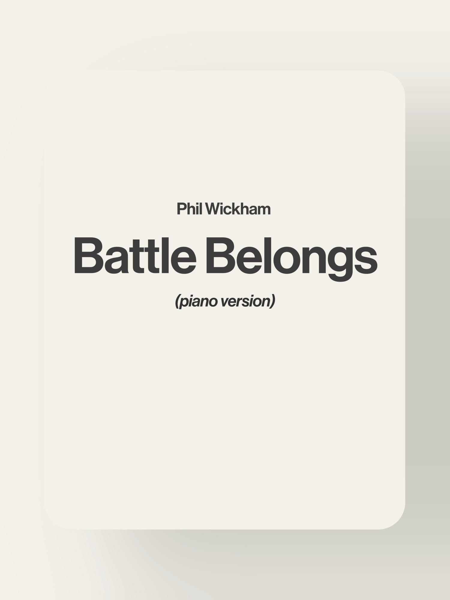 Battle Belongs - Phil Wickham product image (1)
