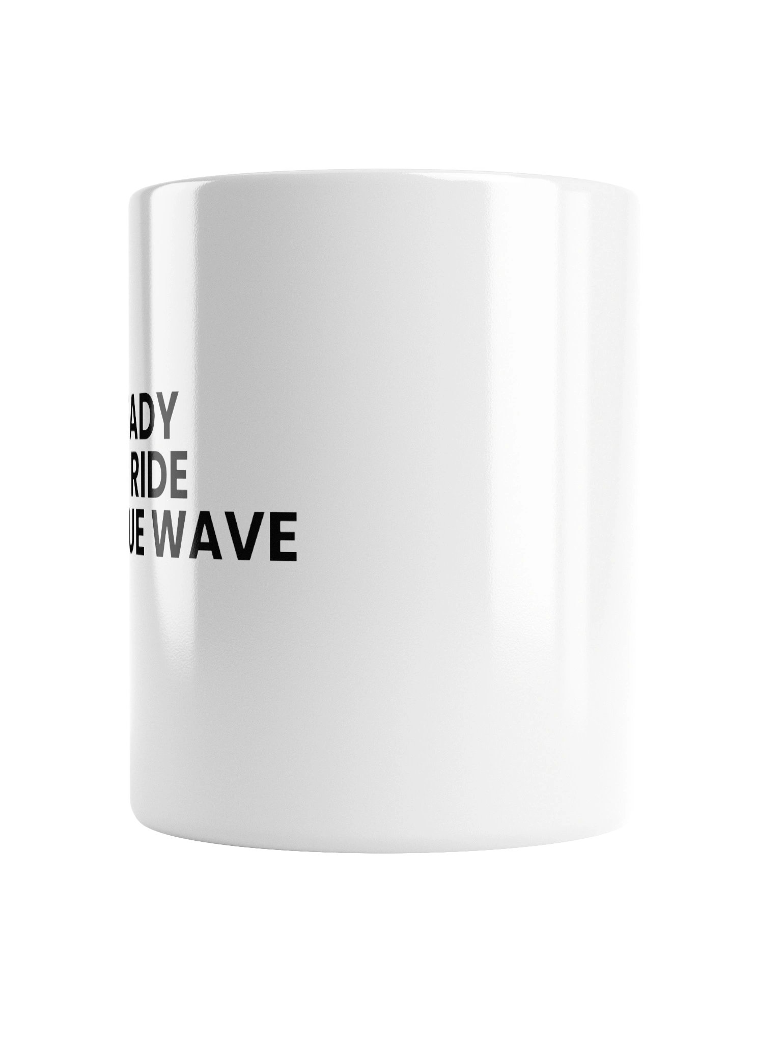 White Glossy Blue Wave Mug product image (3)