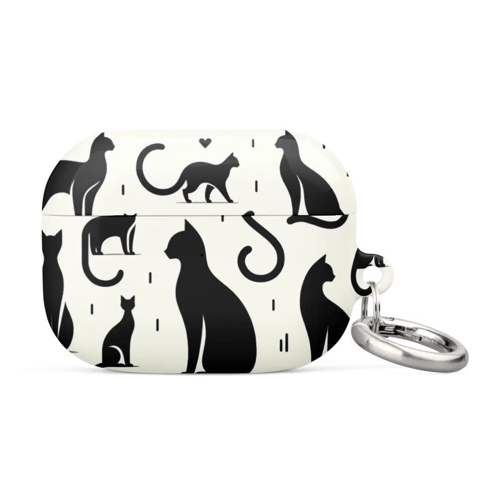 All-Over Print Case for AirPods®: Monochrome product image (18)