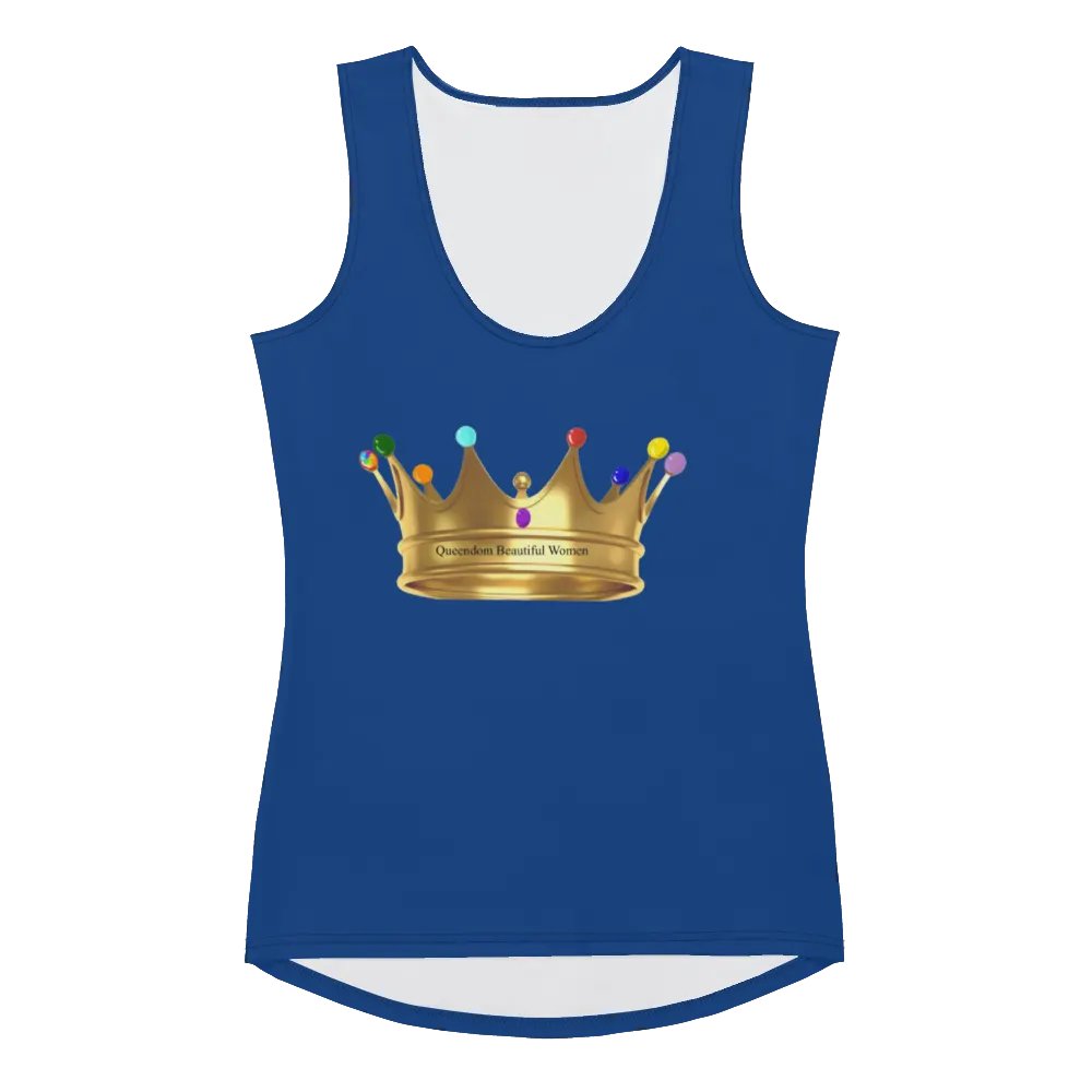 Queendom Beautiful Women Crown Tank Top/Blue(TM) product image (1)