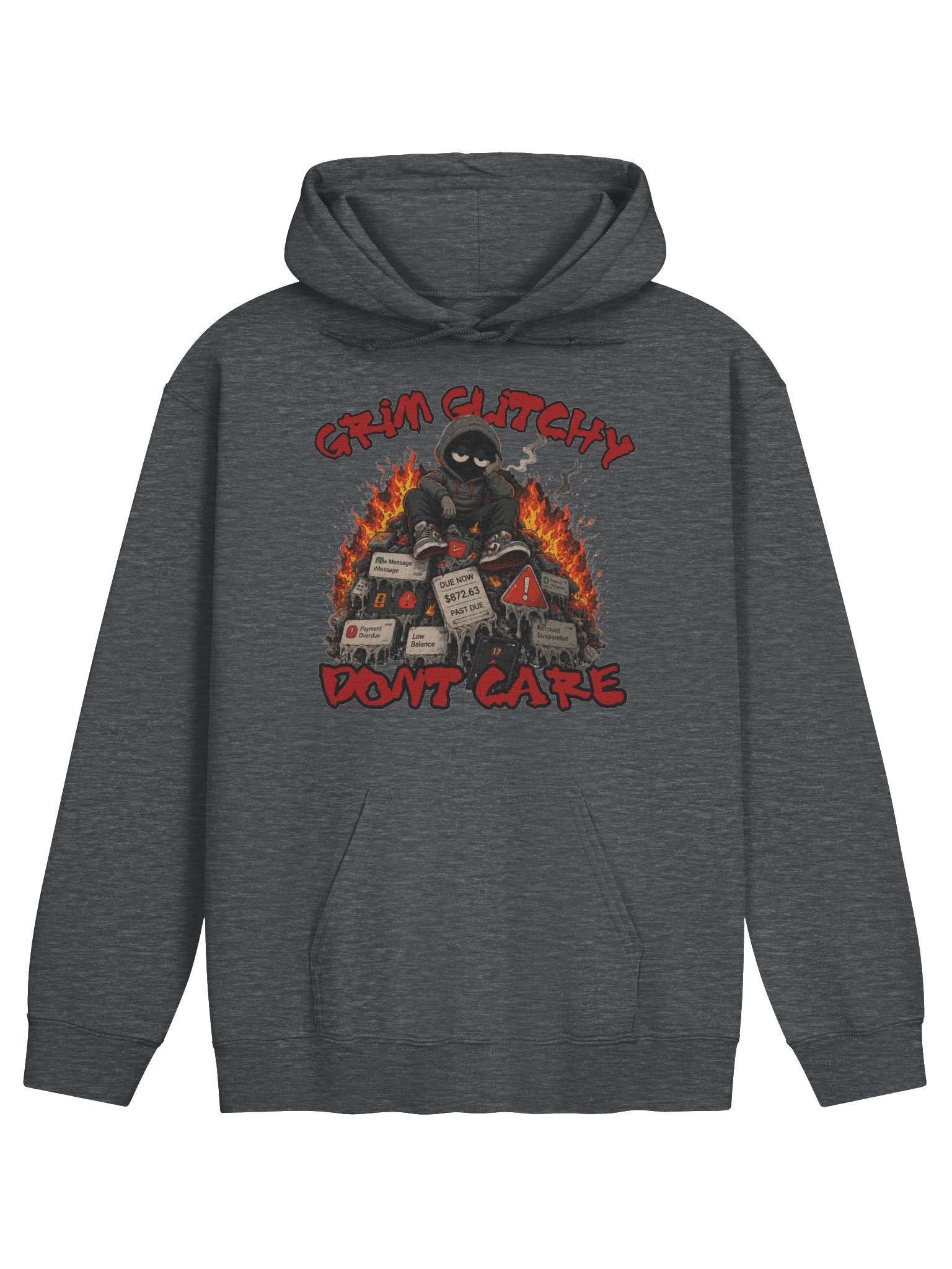 Glitchy Dont Care Hoodie product image (1)