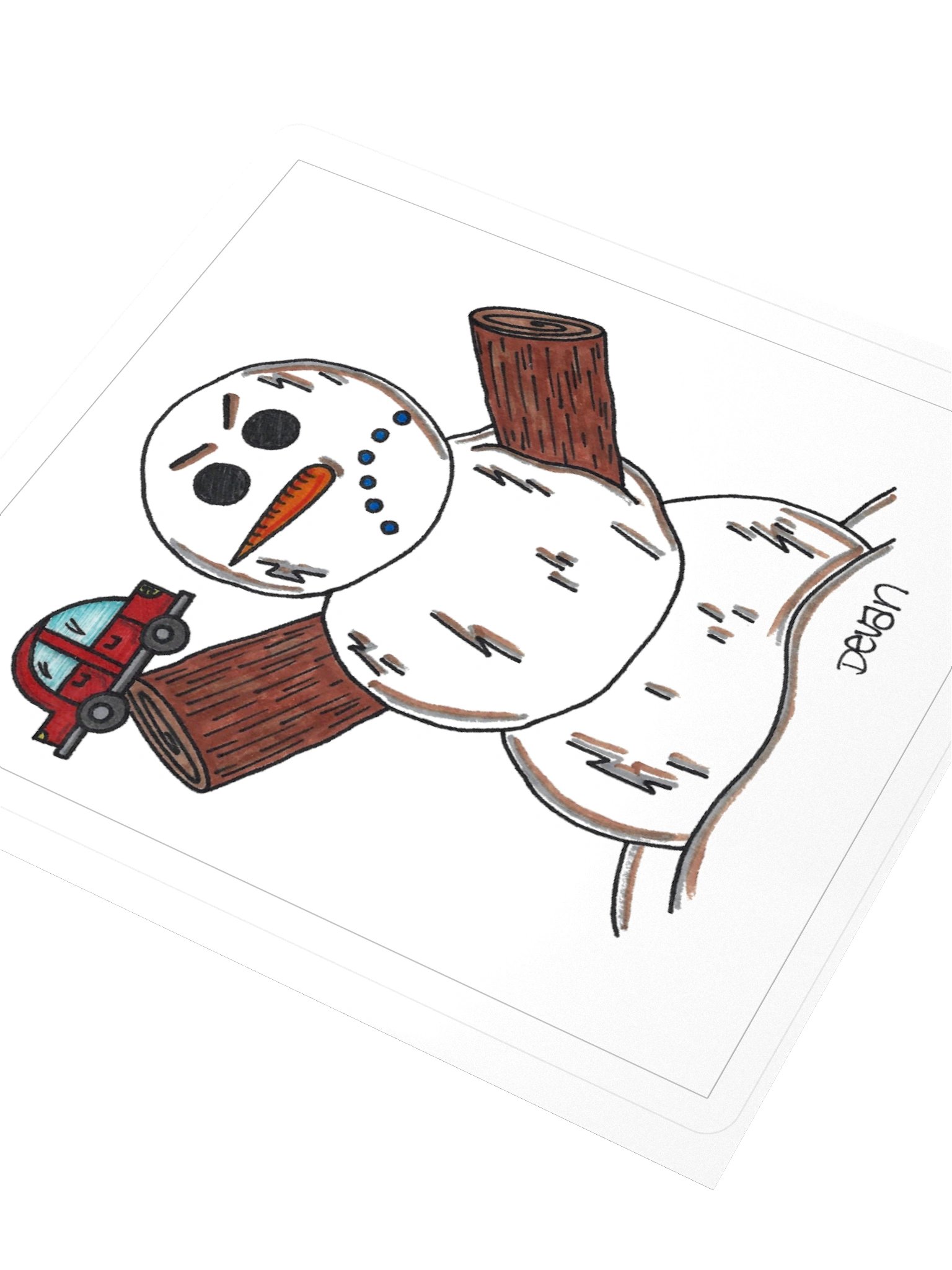 Snow Peeps: Muscles Sticker product image (3)