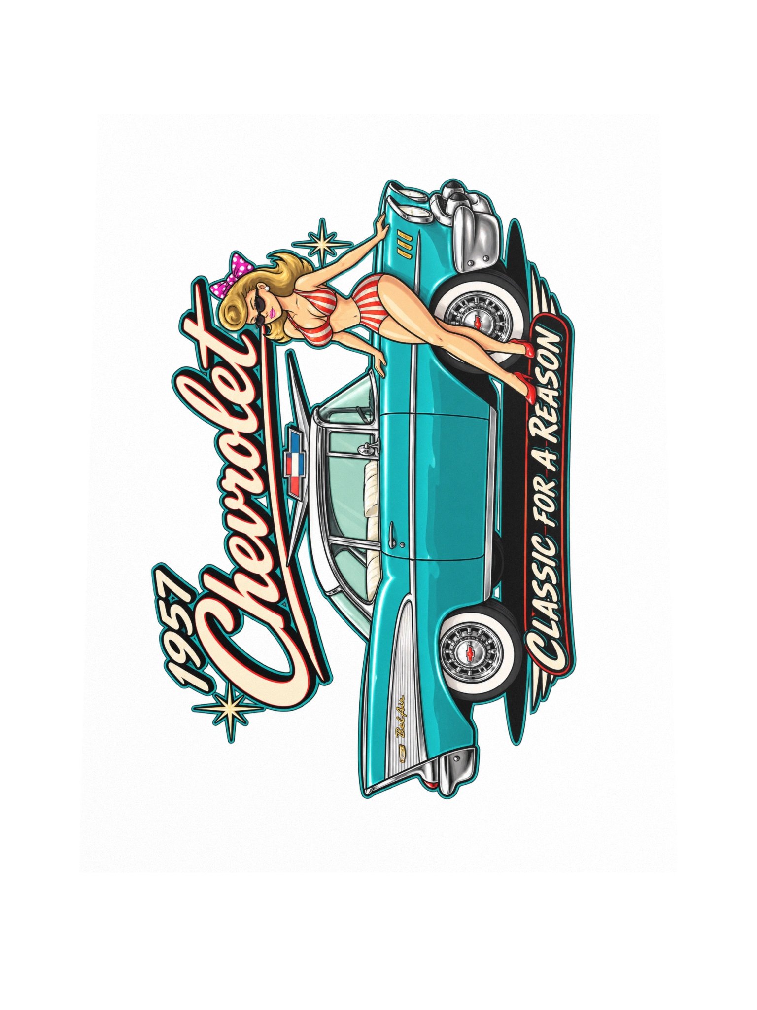 1957 Chevrolet Classic Pin-Up Poster product image (4)