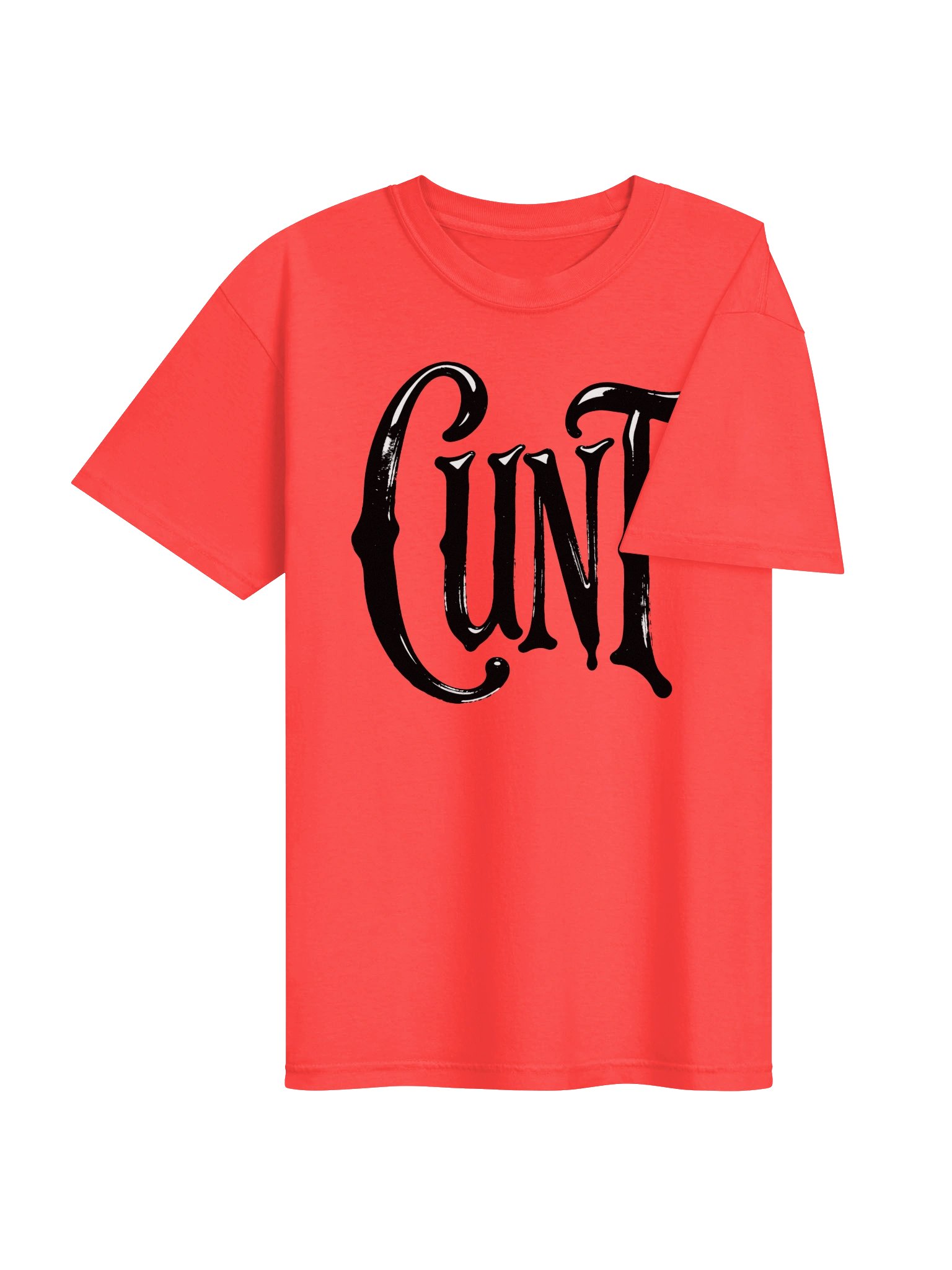 CUNT in Black Grungy Letters T-Shirt product image (4)