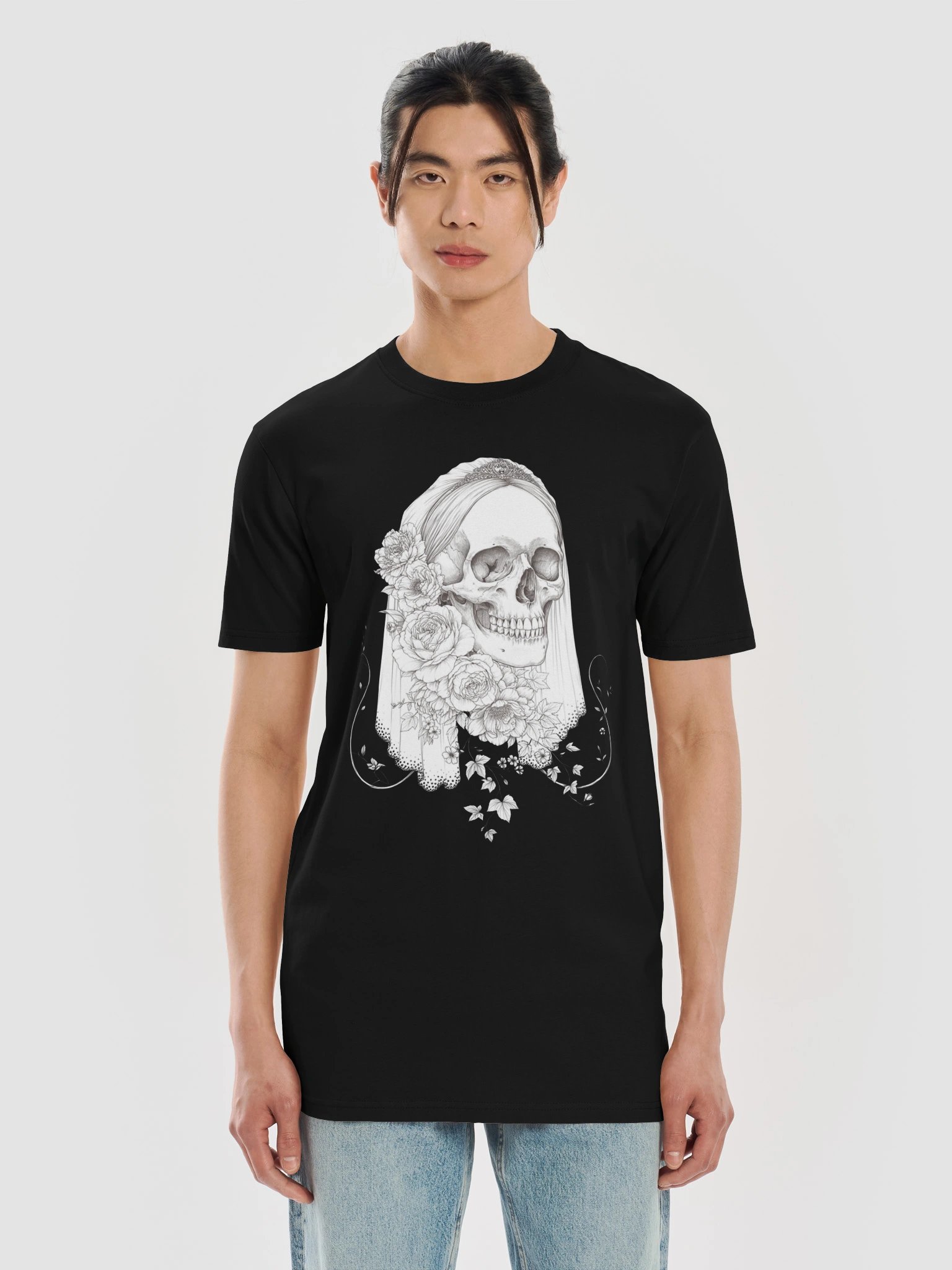 The Ivy Shroud // Veiled Skull Heavyweight Tee product image (7)