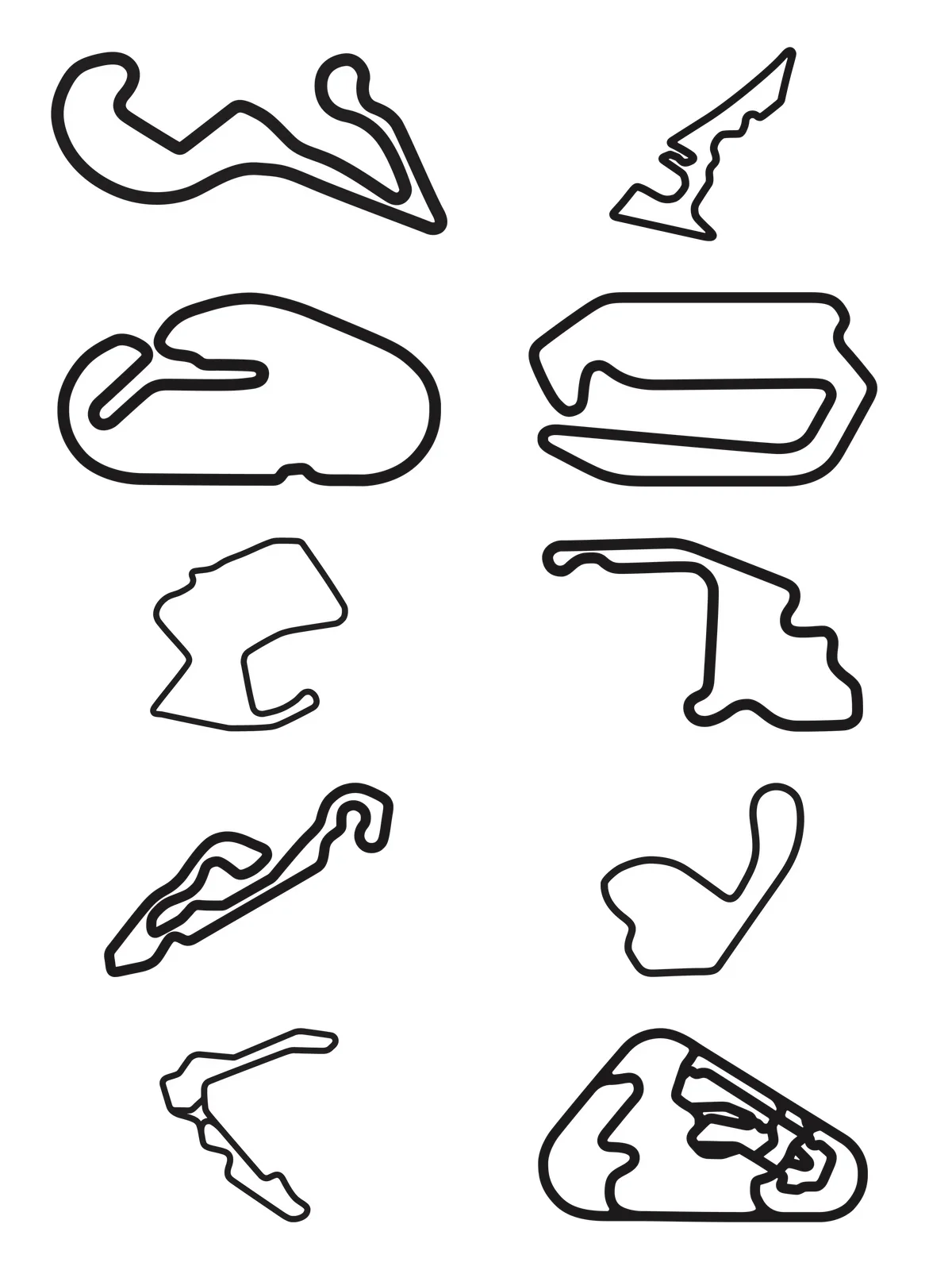 Track Map - Vinyl Sticker - Various Size/Colors product image (2)