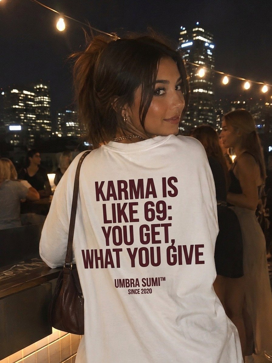 Karma Is Like 69 You Get What You Give Funny T-Shirt product image (2)