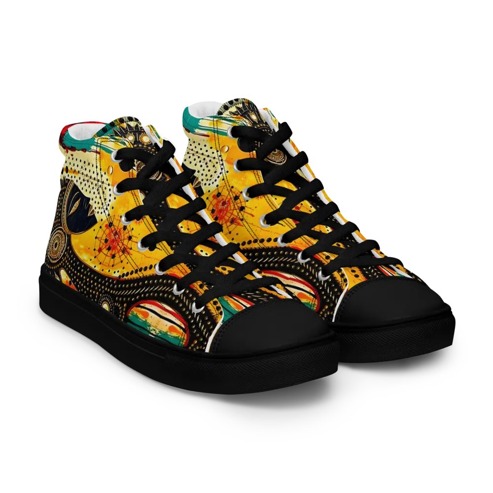 Women's Yogi Muse Abstract Art Painted High Tops product image (10)