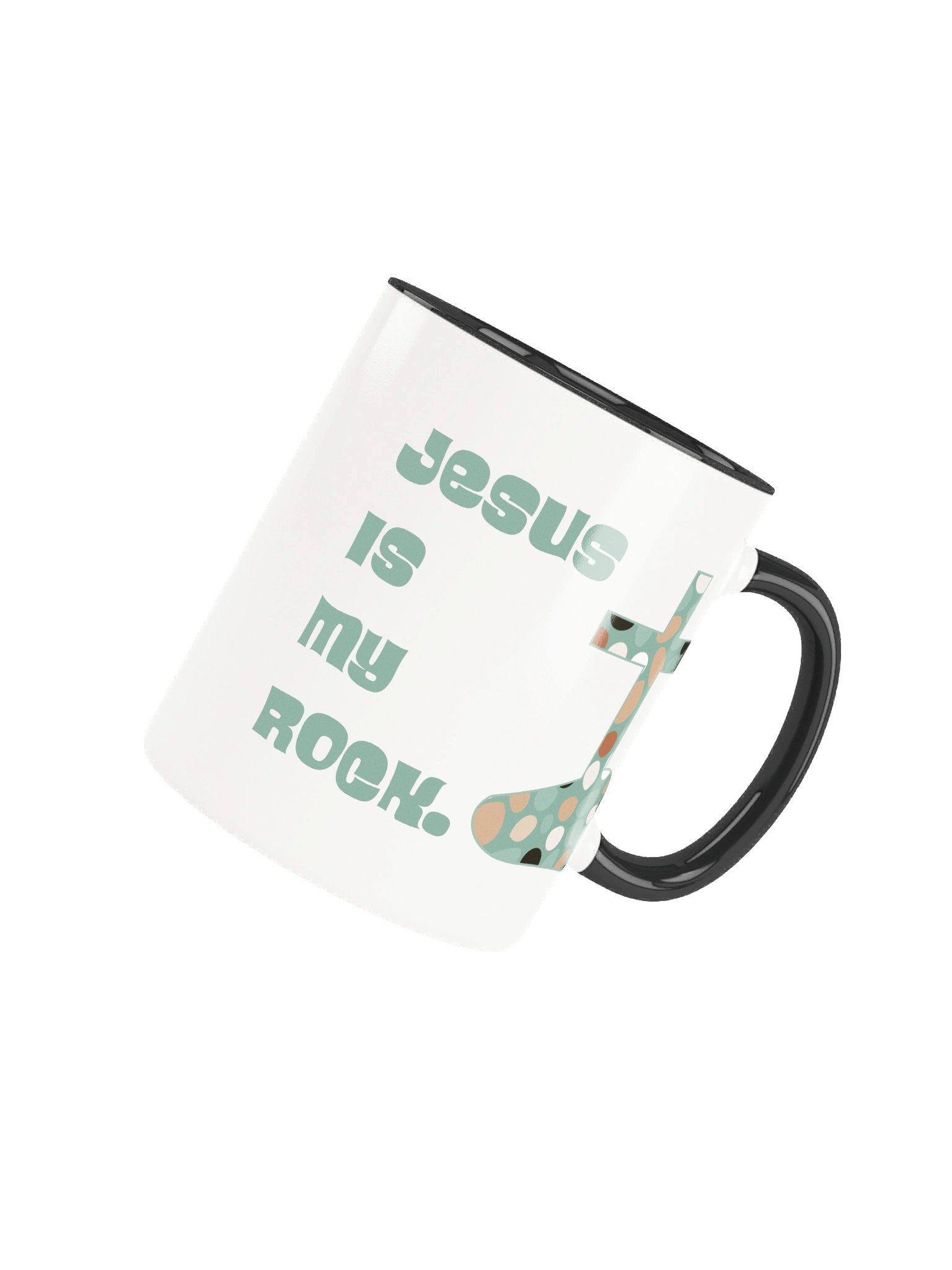 Jesus Is My Rock — Sage Cross Mug product image (13)