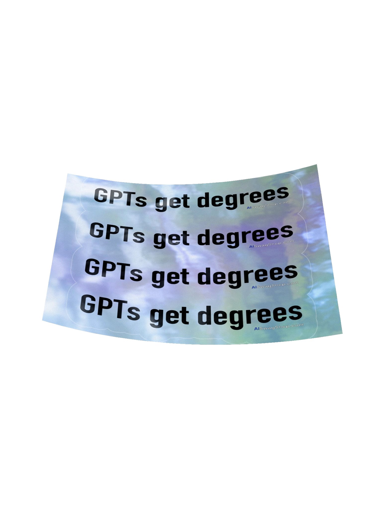 GPTs Get Degrees Holofoil Sticker Sheet product image (6)