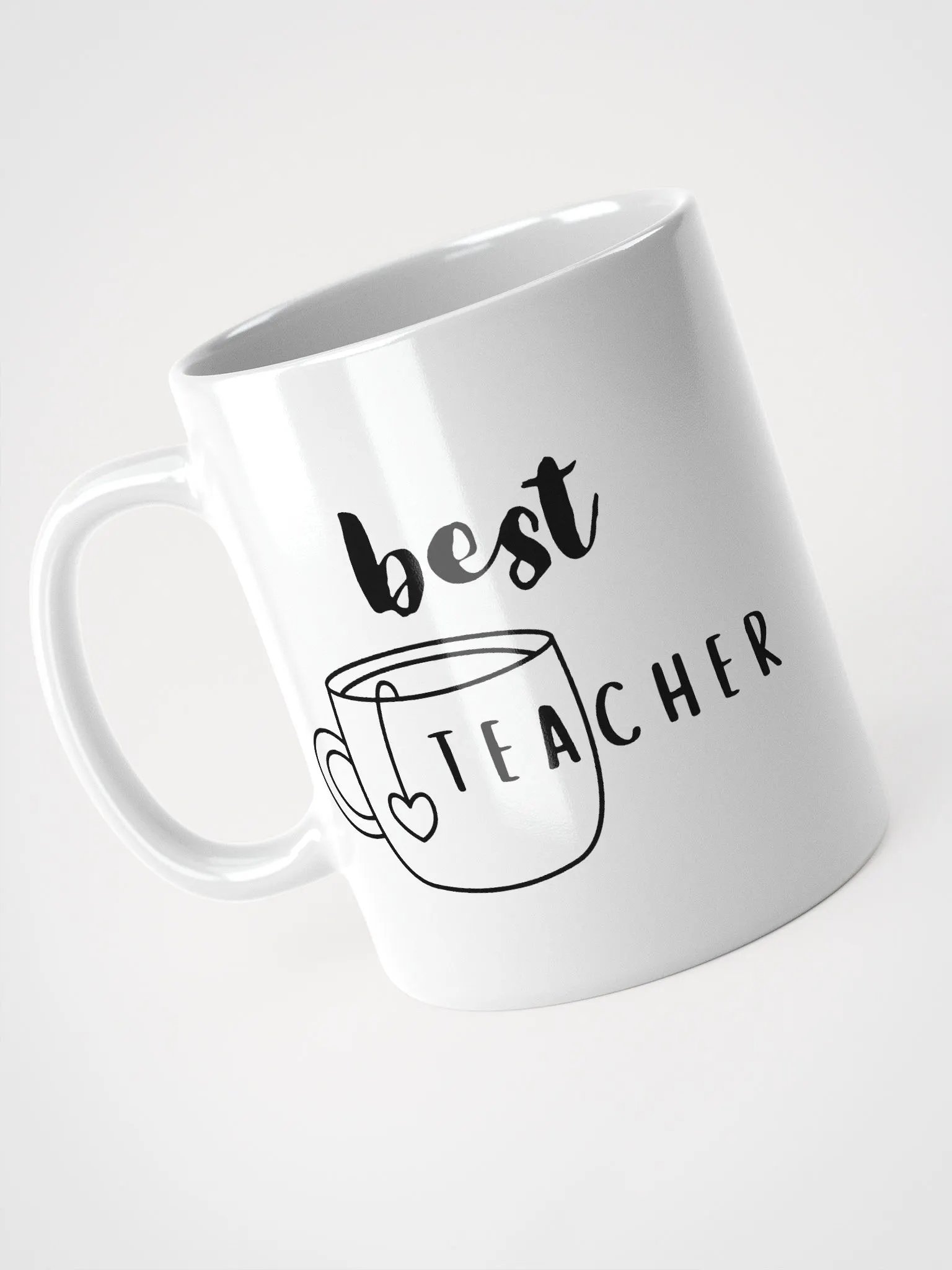 Best Teacher White Glossy Mug product image (3)