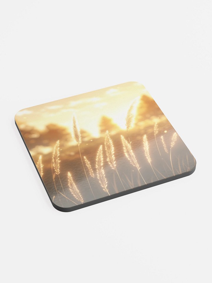Sunset Glow - Glossed Cork Coaster product image (2)