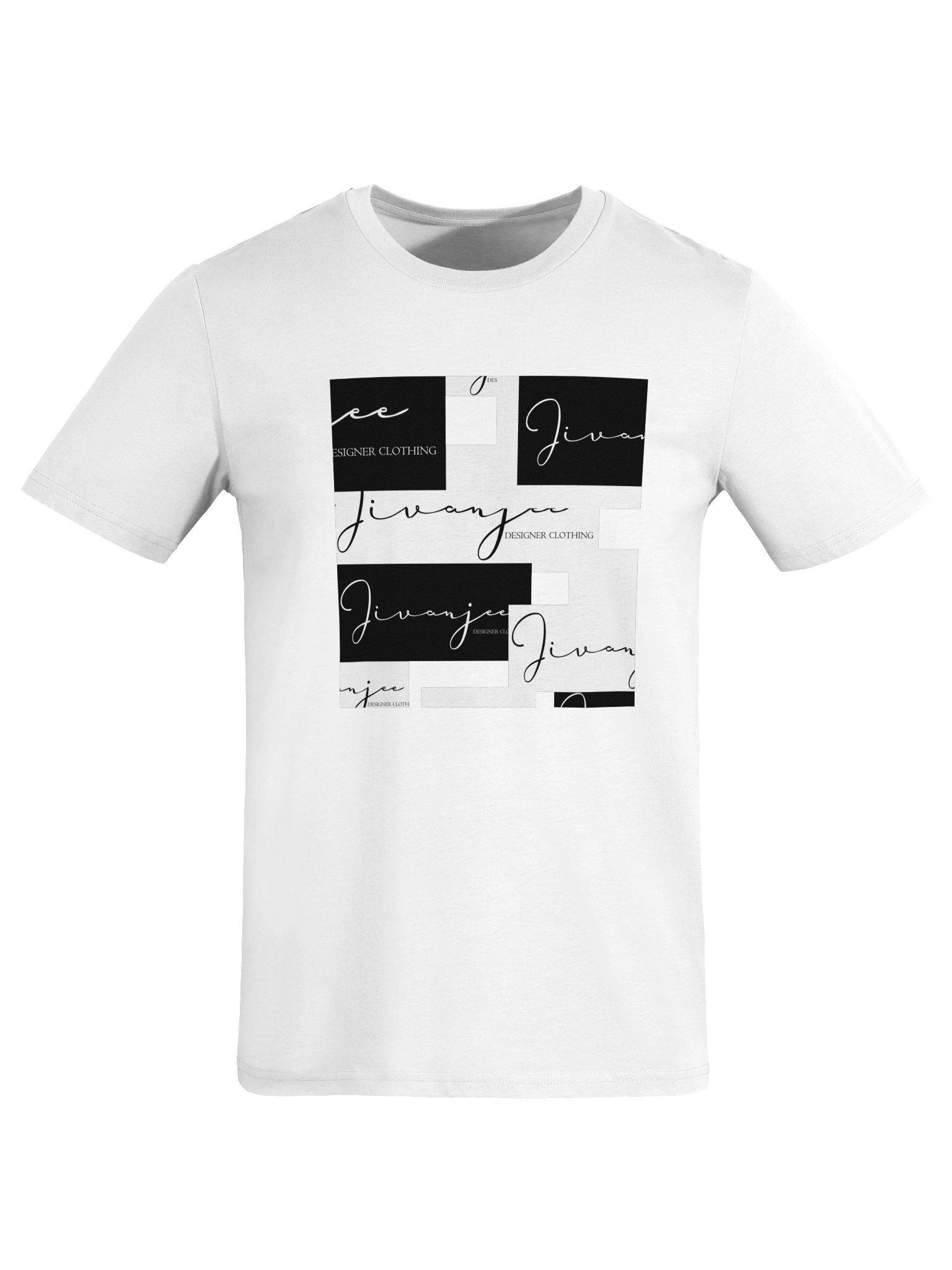 Jivanjee Designer - SIgnature logo tee - front block pattern product image (7)