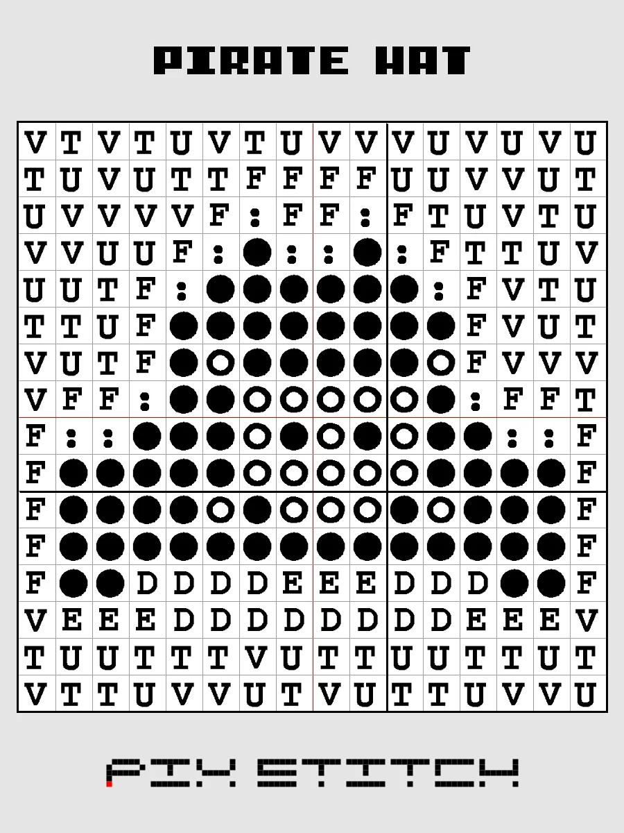 Pirate Hat Pixel Art product image (3)