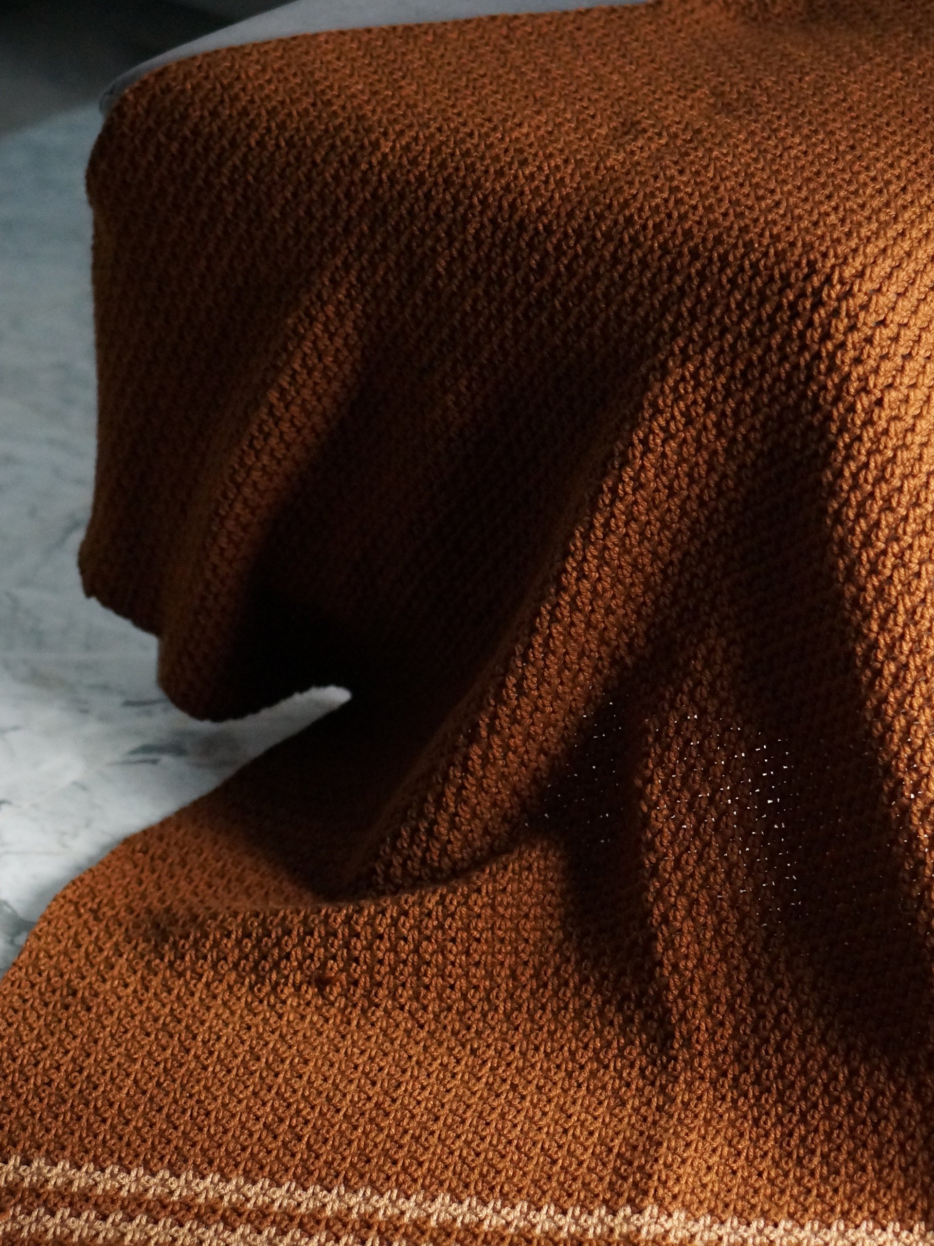 Moss stitch blanket pdf pattern product image (2)