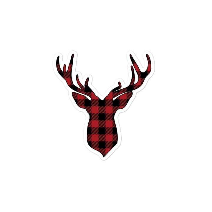 Red Plaid Moose Head product image (2)