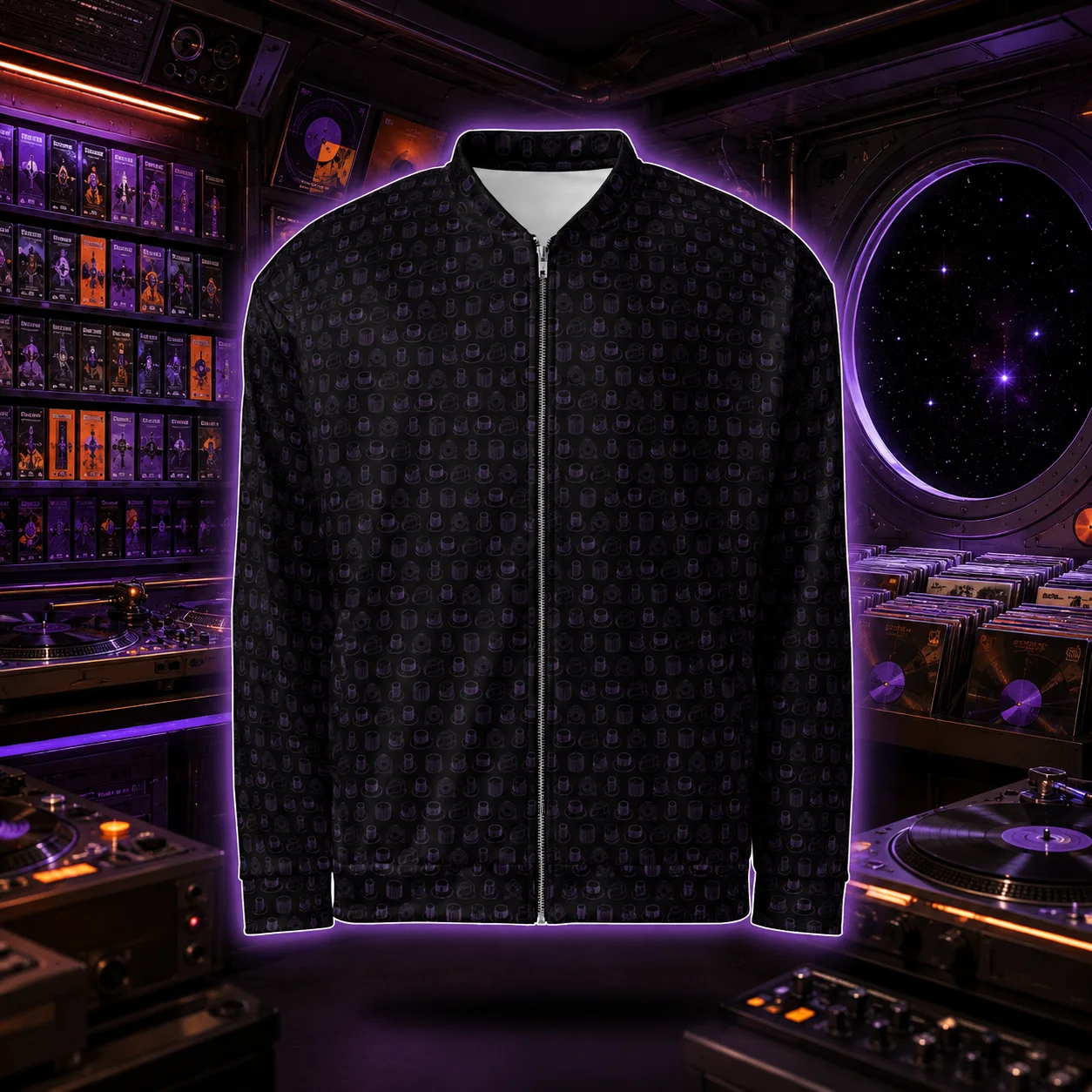 Synthesis Icons Studio Jacket - (7 Iconic Synth Knobs) AMETHYST product image (6)