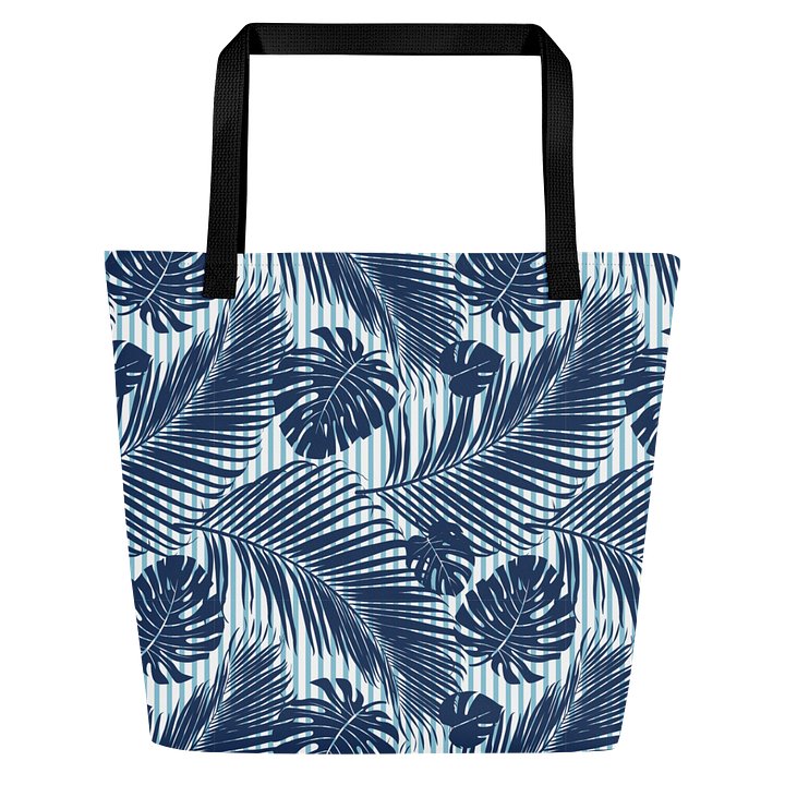 Palm Tree Leaf Large Tote Bag: Function Meets Fashion product image (1)