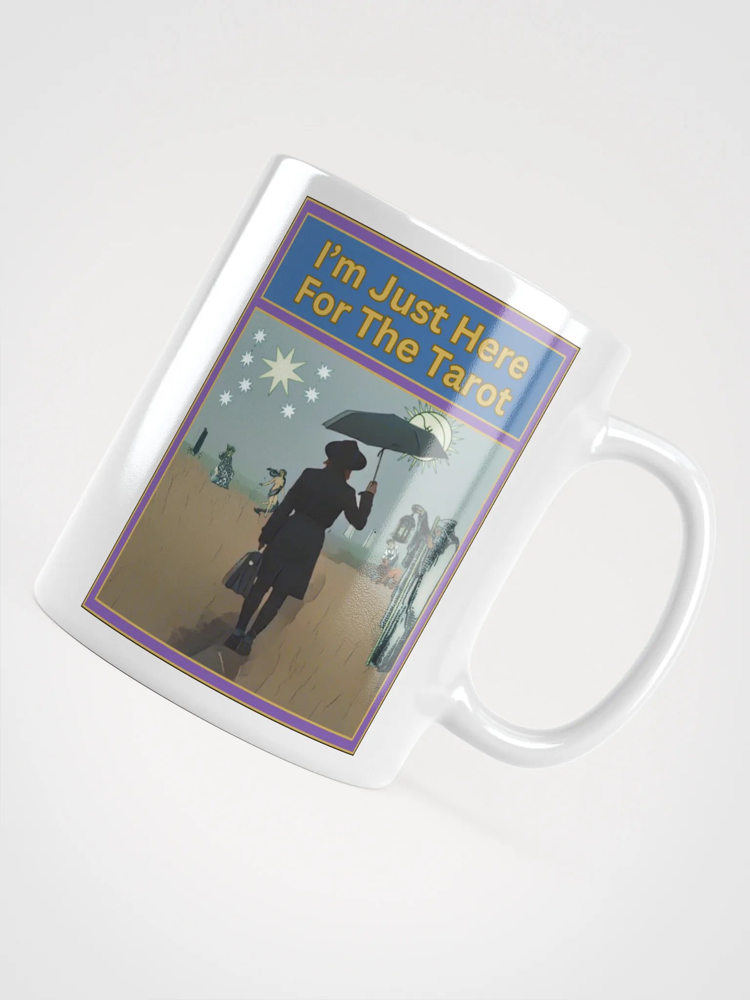 I'm Just Here For The Tarot Mug, Tarot Card Vibes Mug, Tarot Card Mug product image (4)