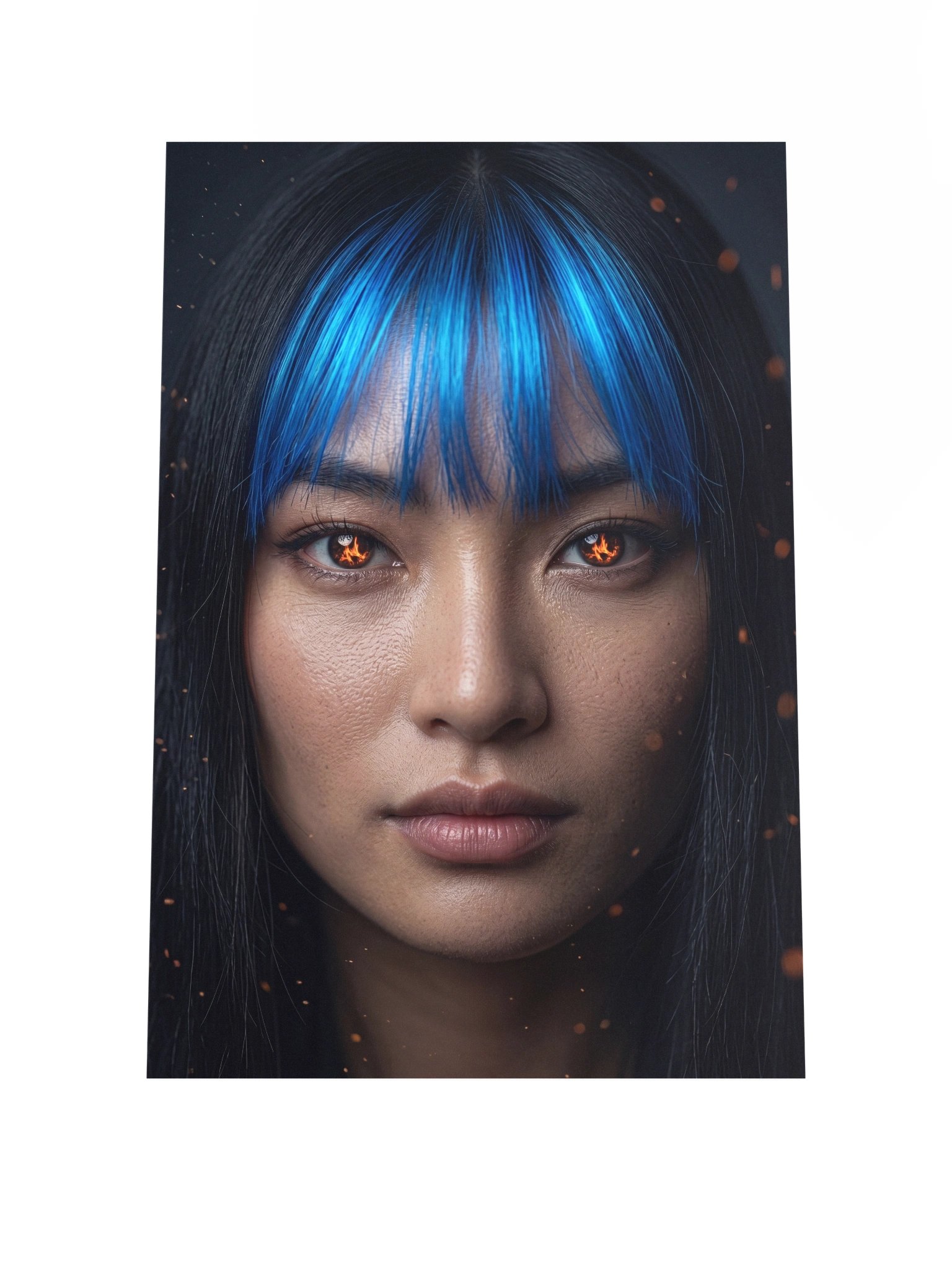Ember Gaze Blue Bangs Poster product image (2)