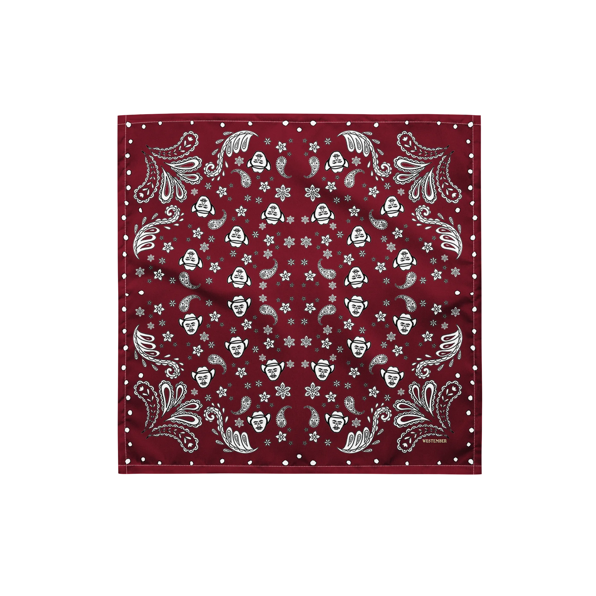 WESTEMBER 2026 BANDANA - WINE RED product image (1)