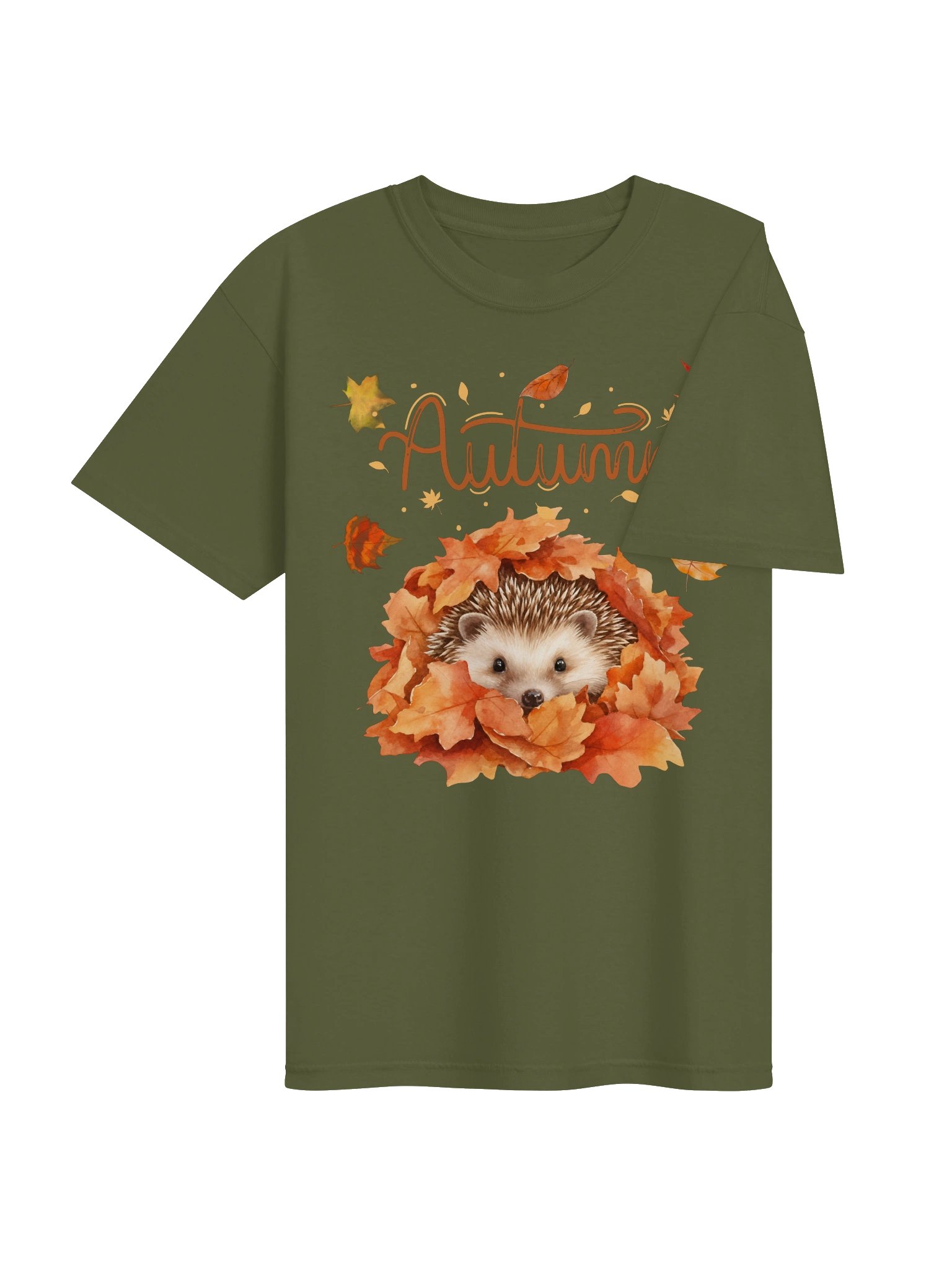 Autumn Hedgehog Fall Leaves Tee product image (20)
