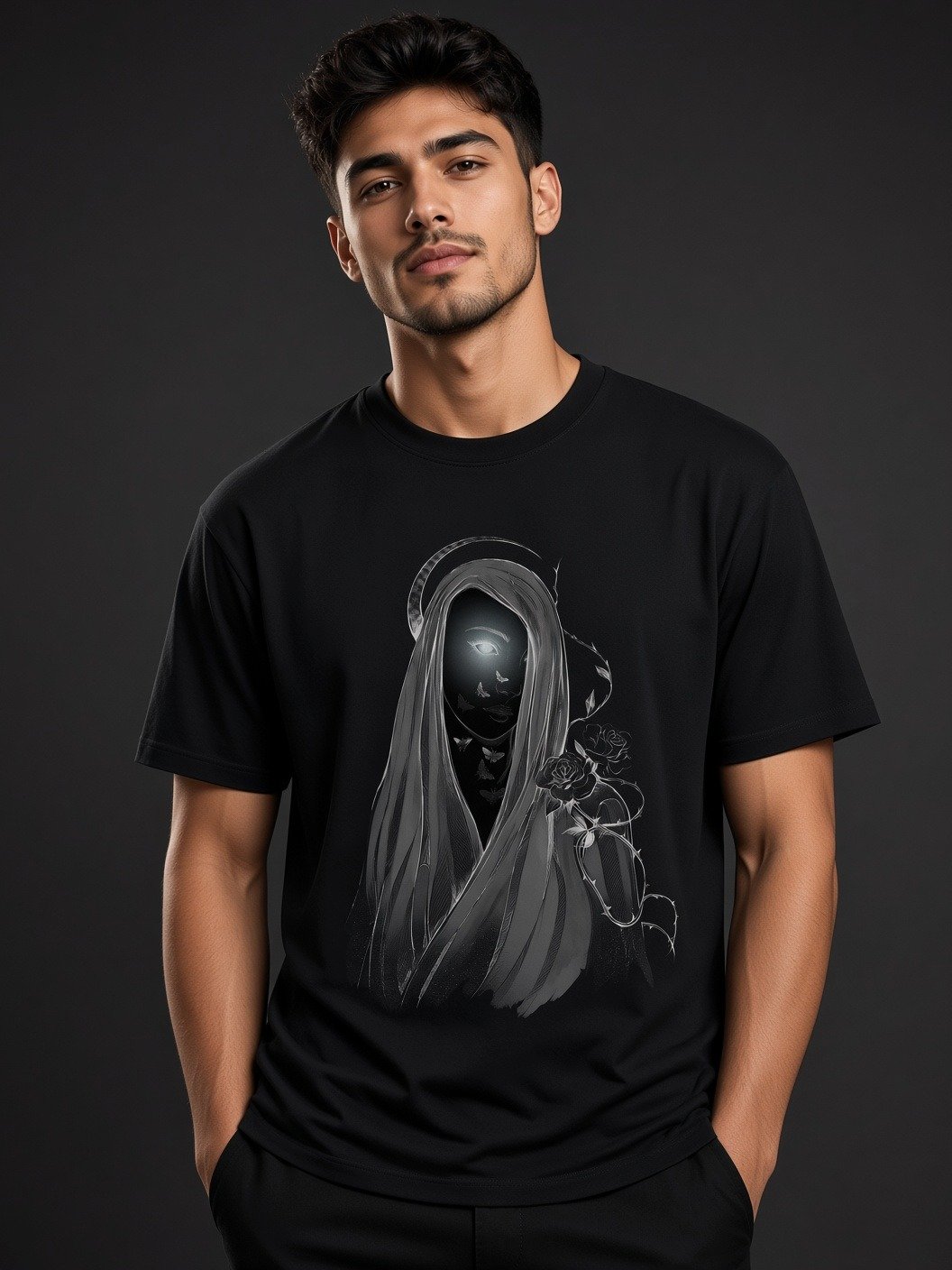 The Hollow Gaze // Veiled Thorn Heavyweight Tee product image (2)