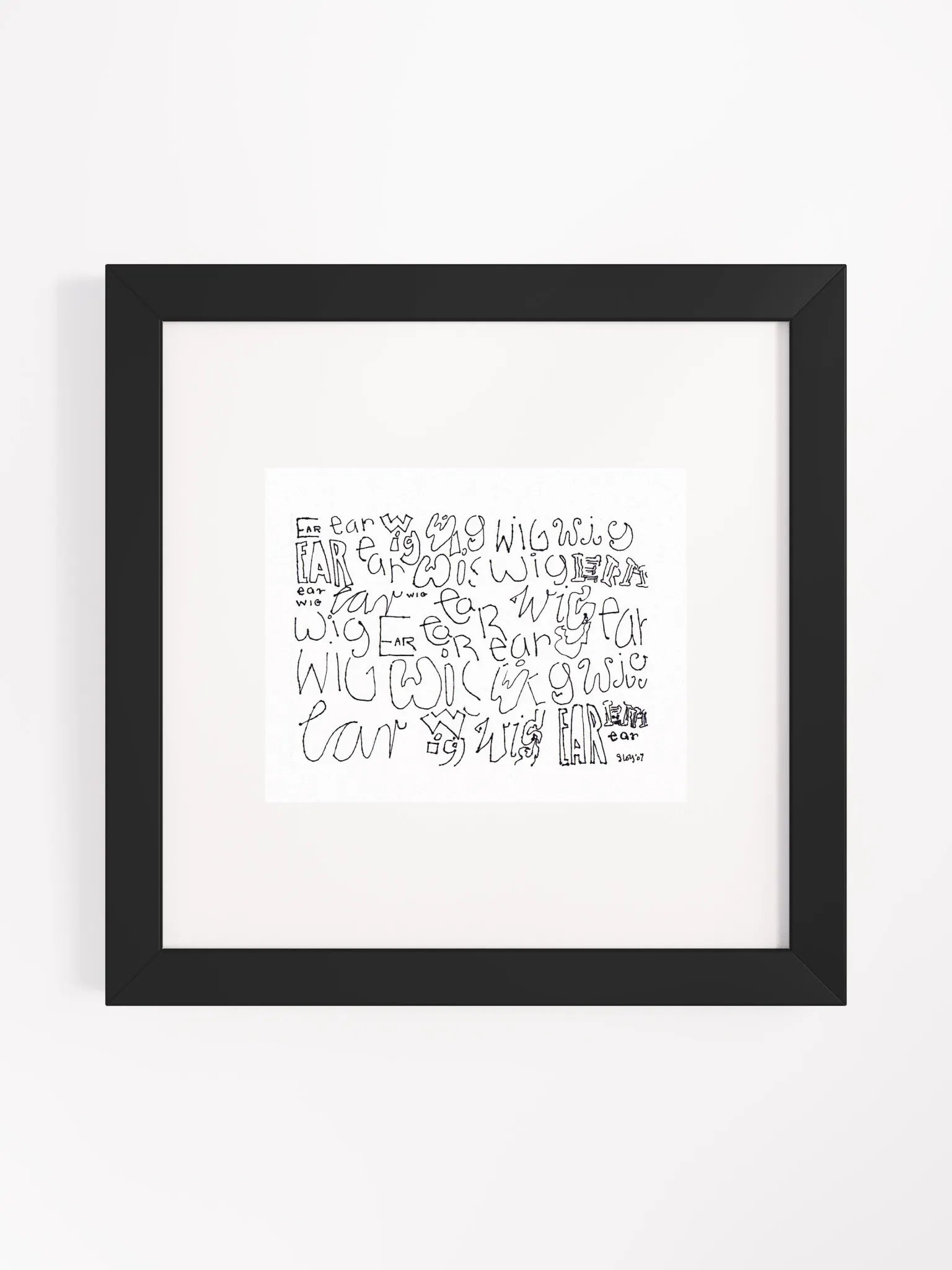 earwig Panel Card Print Framed product image (3)