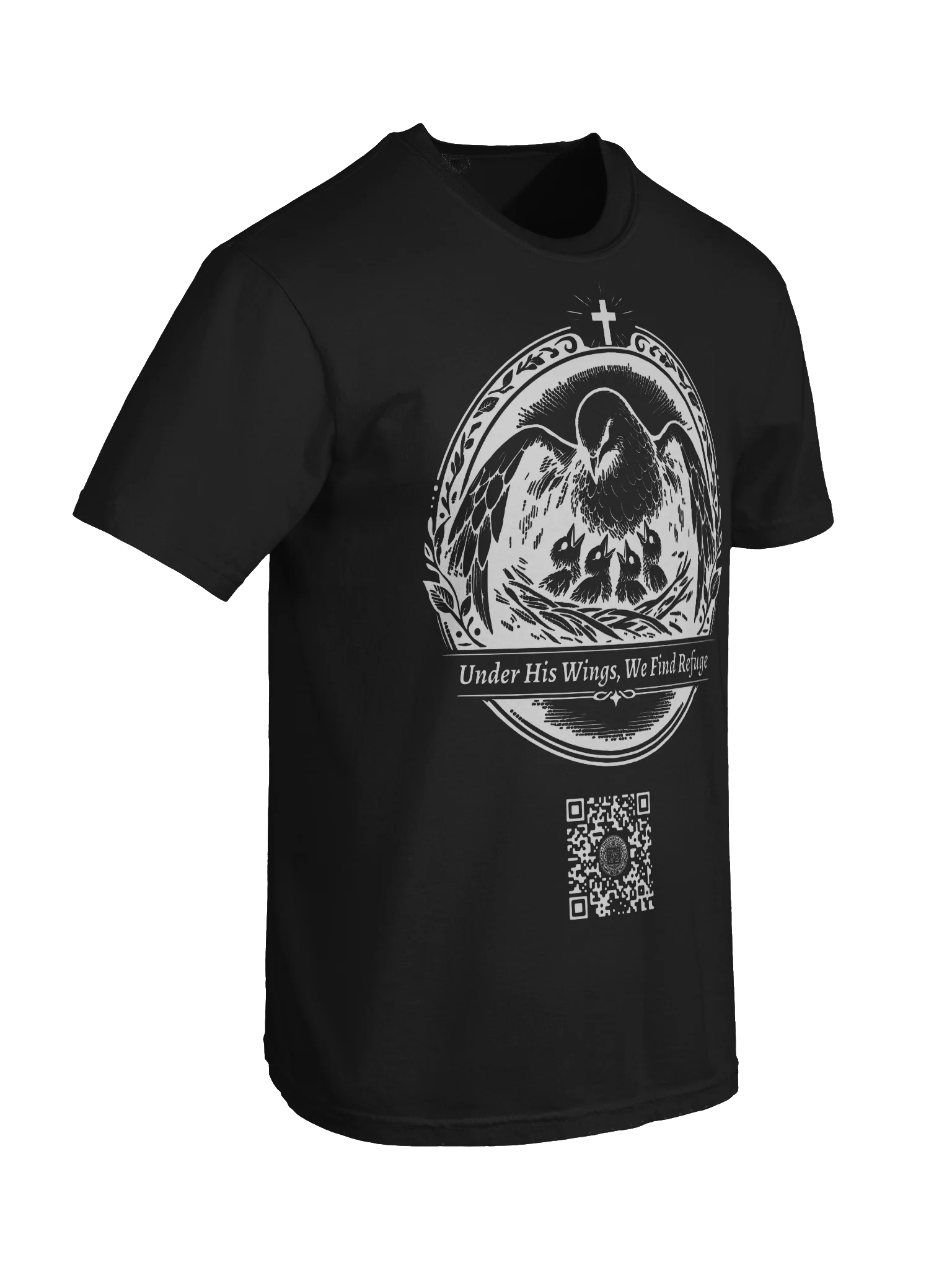 Sheltered and Nurtured (White on Black/Color) product image (8)