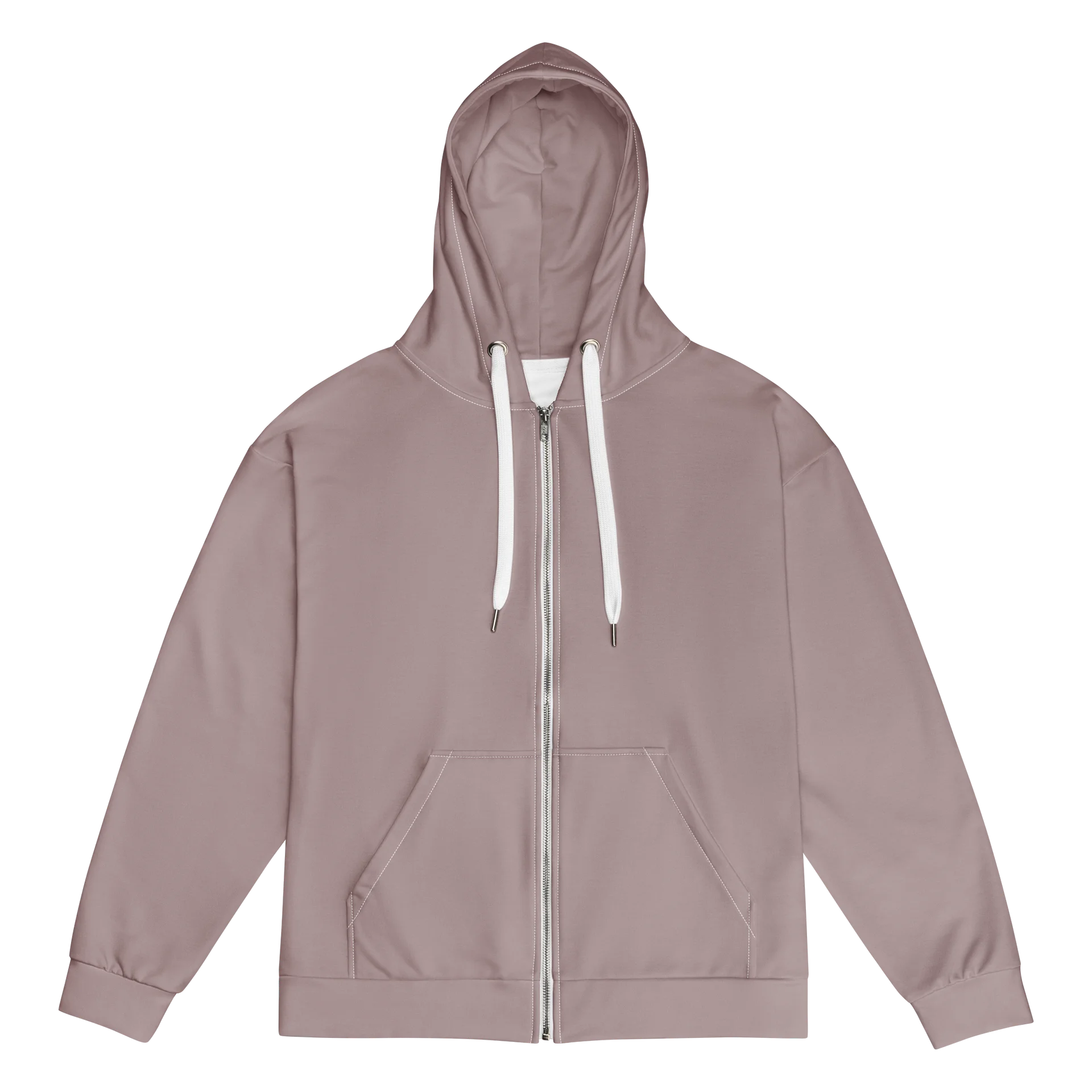 Mauve Minimal Zip Hoodie product image (1)