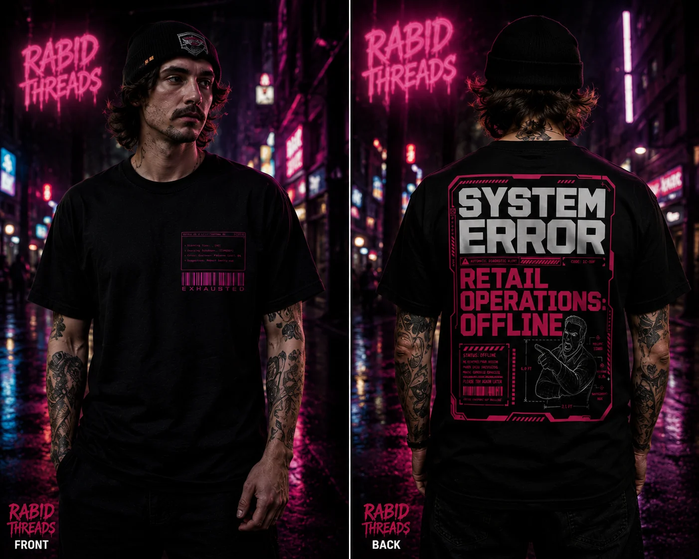 System Error: Retail Operations Offline | Customer Service Heavyweight Tee product image (1)
