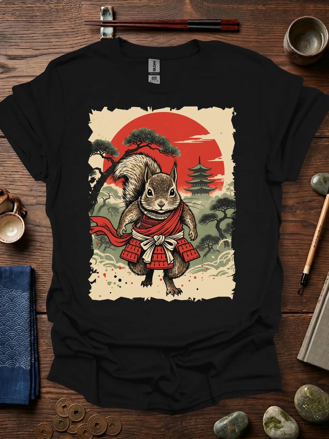 Samurai Squirrel T-Shirt product image (11)