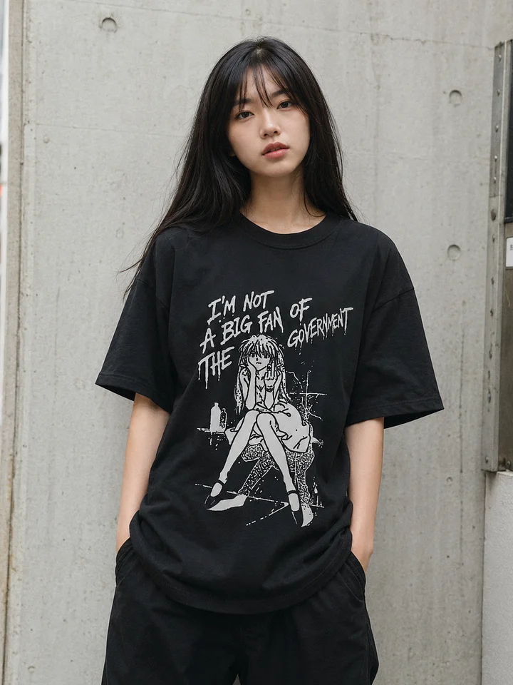 NOT A BIG FAN (BIG PRINT) - T-shirt. black vers. product image (2)