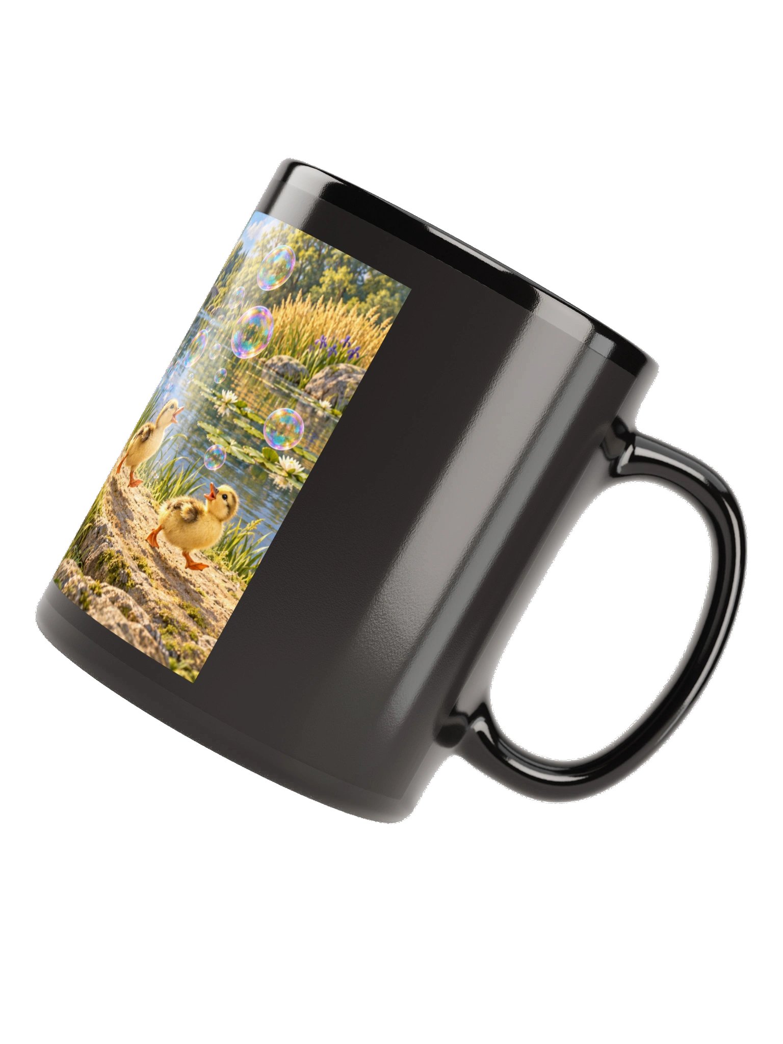 Bubble Broadcast Black Mug product image (6)
