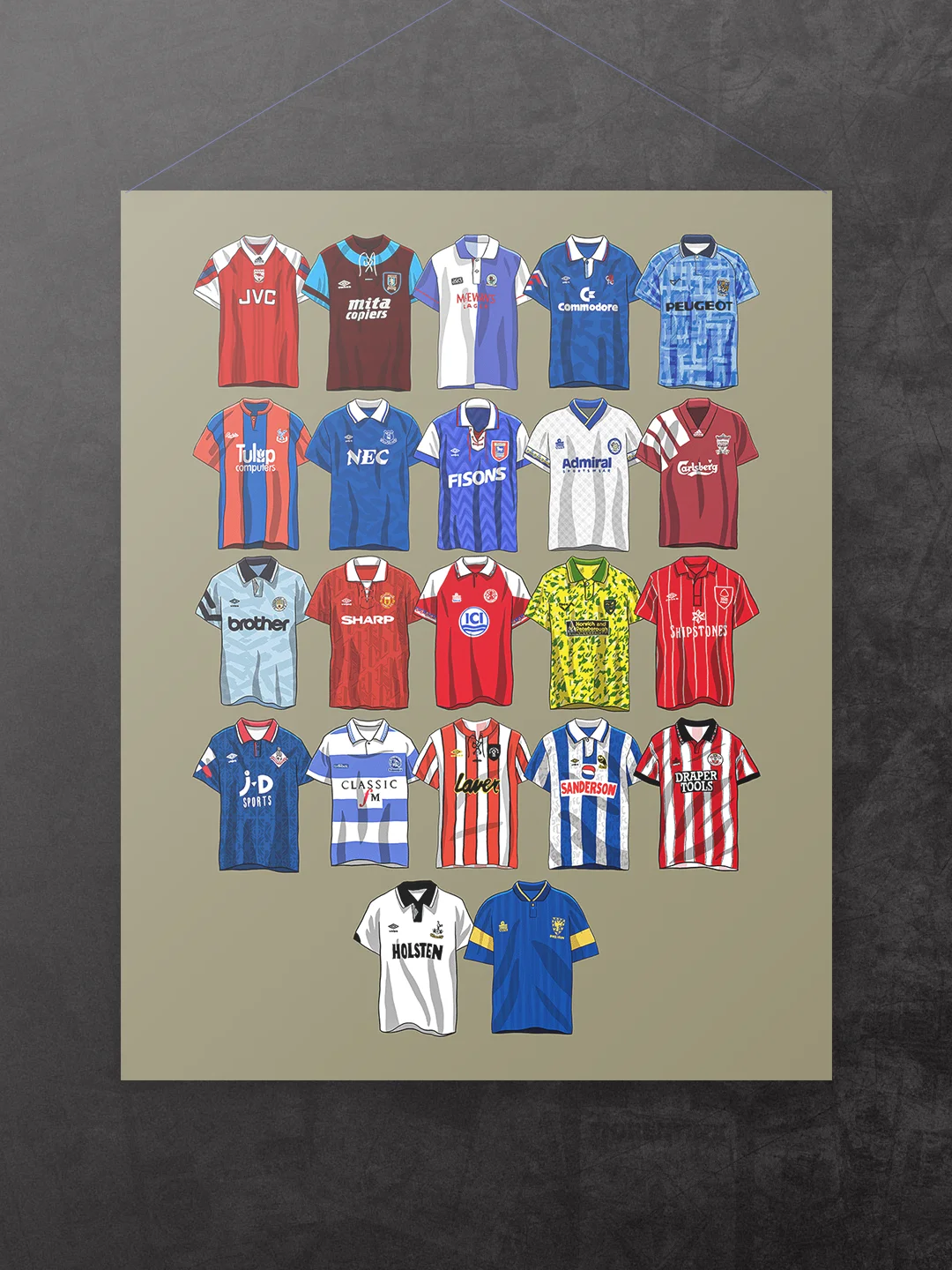 Premier League 92/93 Jersey Print product image (2)