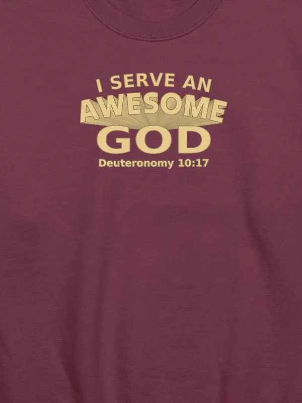 I Serve An Awesome God Sweatshirt product image (2)
