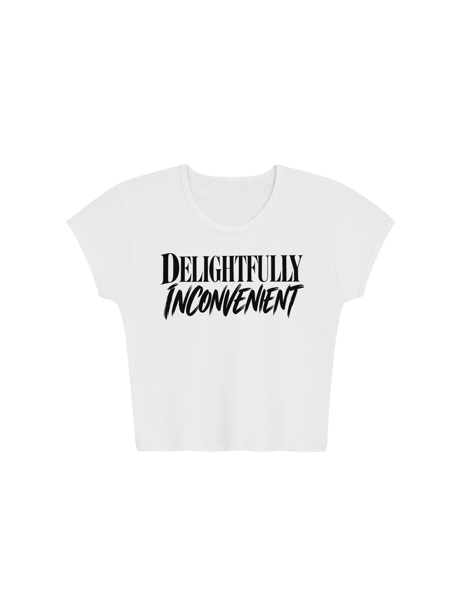 Delightfully Inconvenient cropped tee product image (1)