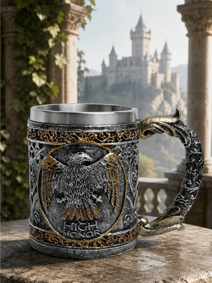 The Armored Kingdom Eagle Wings of High Honor Mug-Stainless Steel-Durable-Daily Use product image (1)