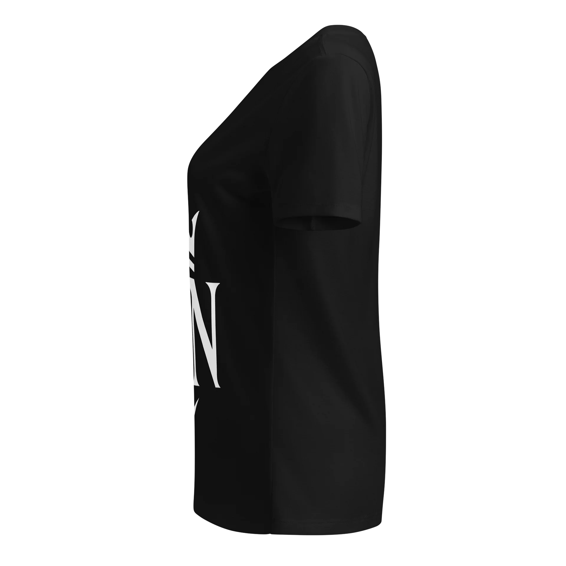 OG Elite Empress V-Neck Shirt (White On Black) product image (2)
